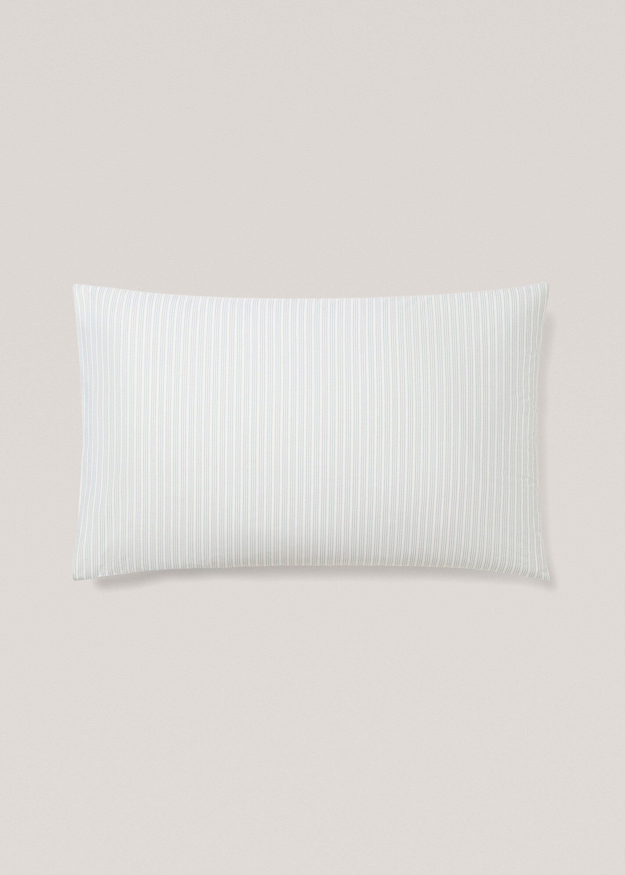 Fundas almohada estampado rayas 50x75cm - Artículo sin modelo, Verde agua. Ref: 77013283-00.