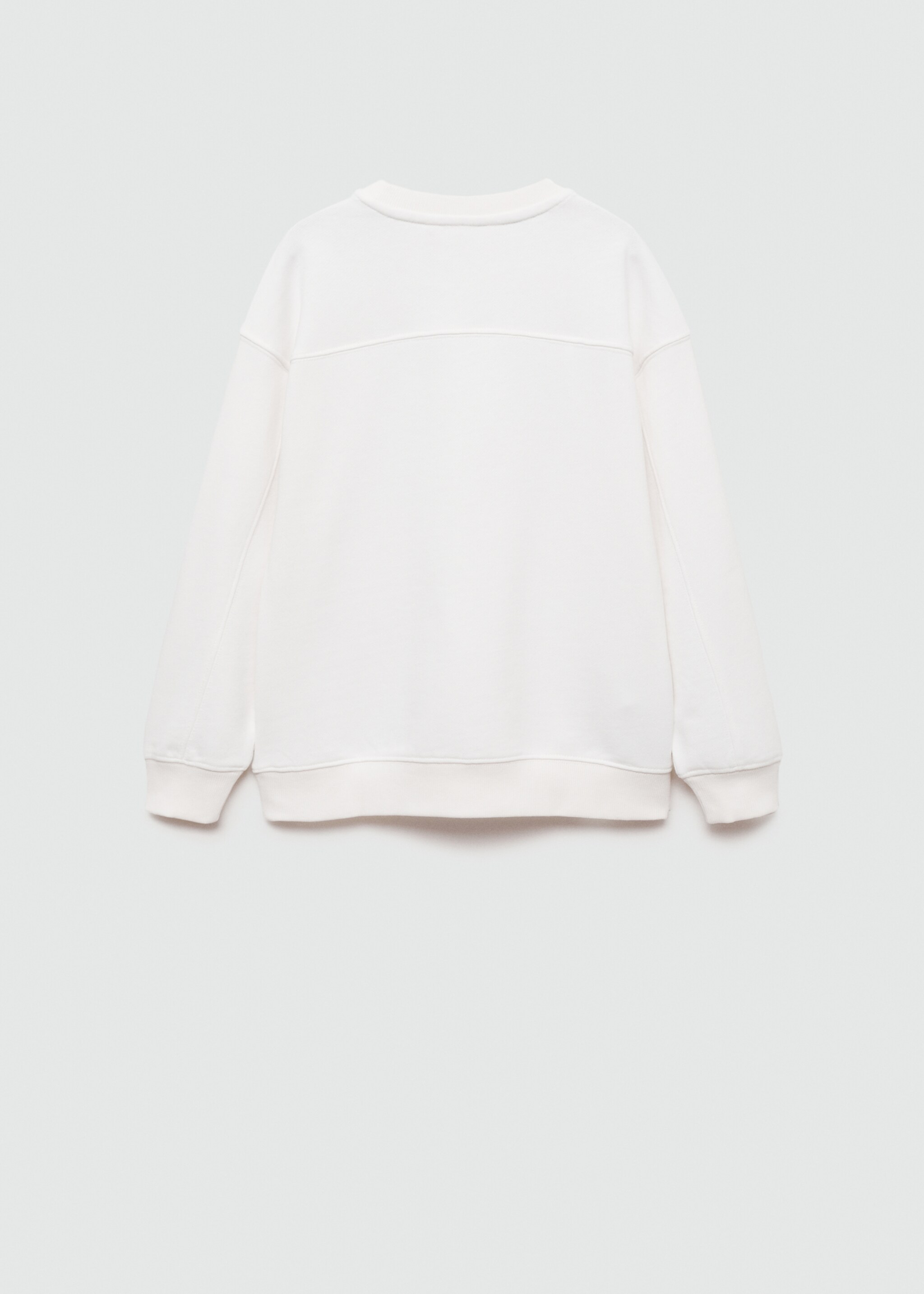 Printed cotton sweatshirt - Reverse of the article