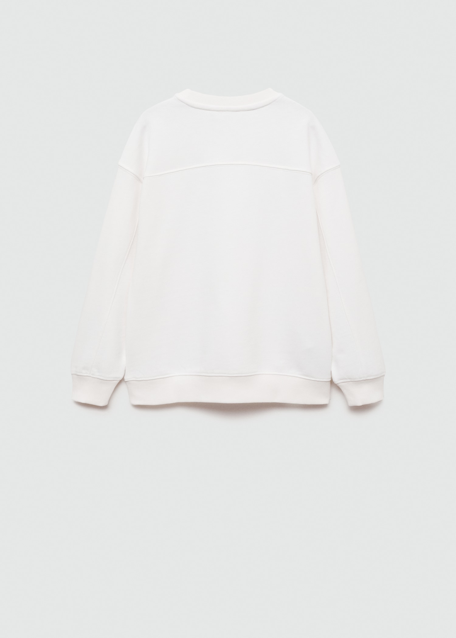 Printed cotton sweatshirt - Reverse of the article