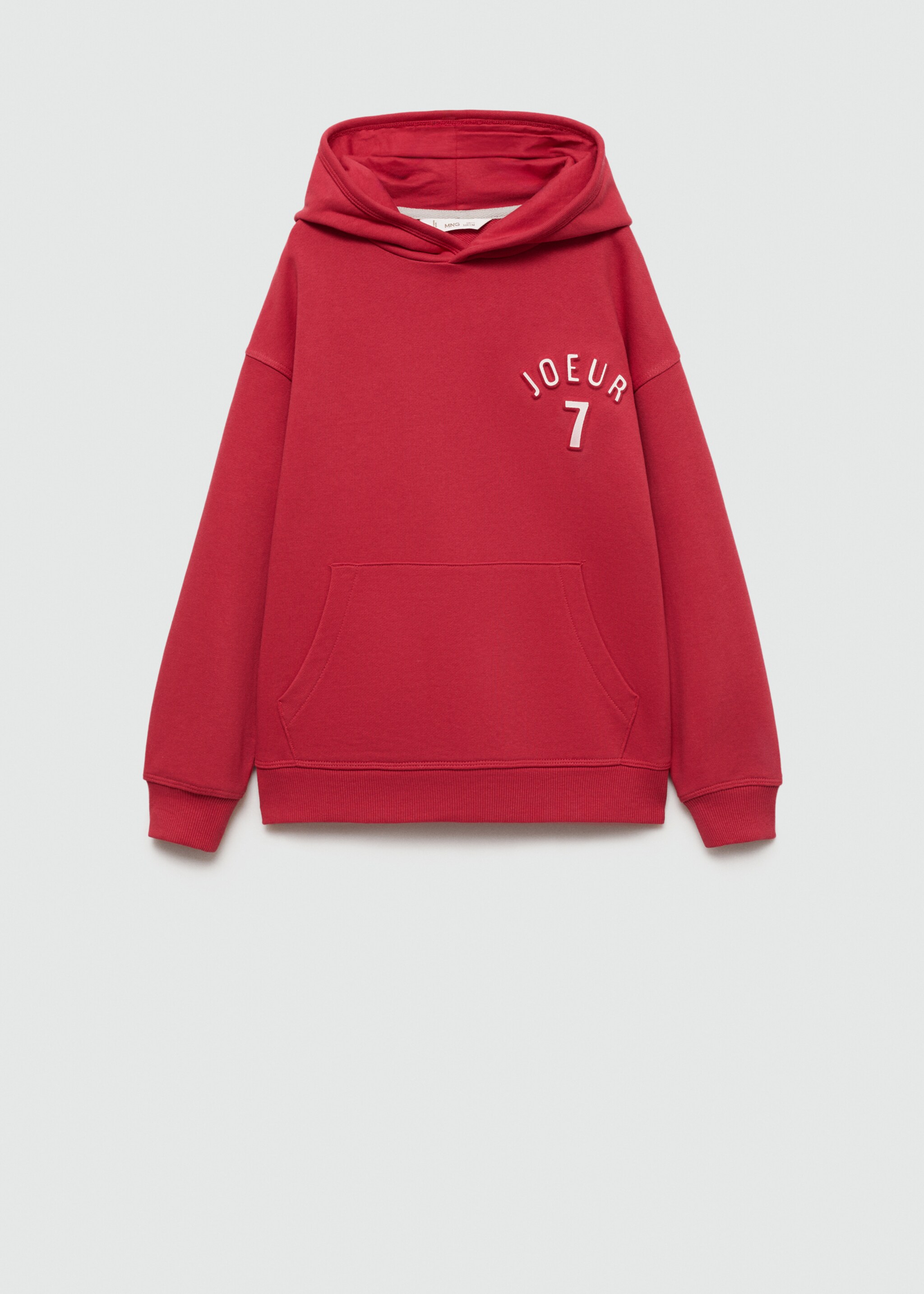 Printed cotton sweatshirt - Article without model, Red. Ref: 77013285-00.