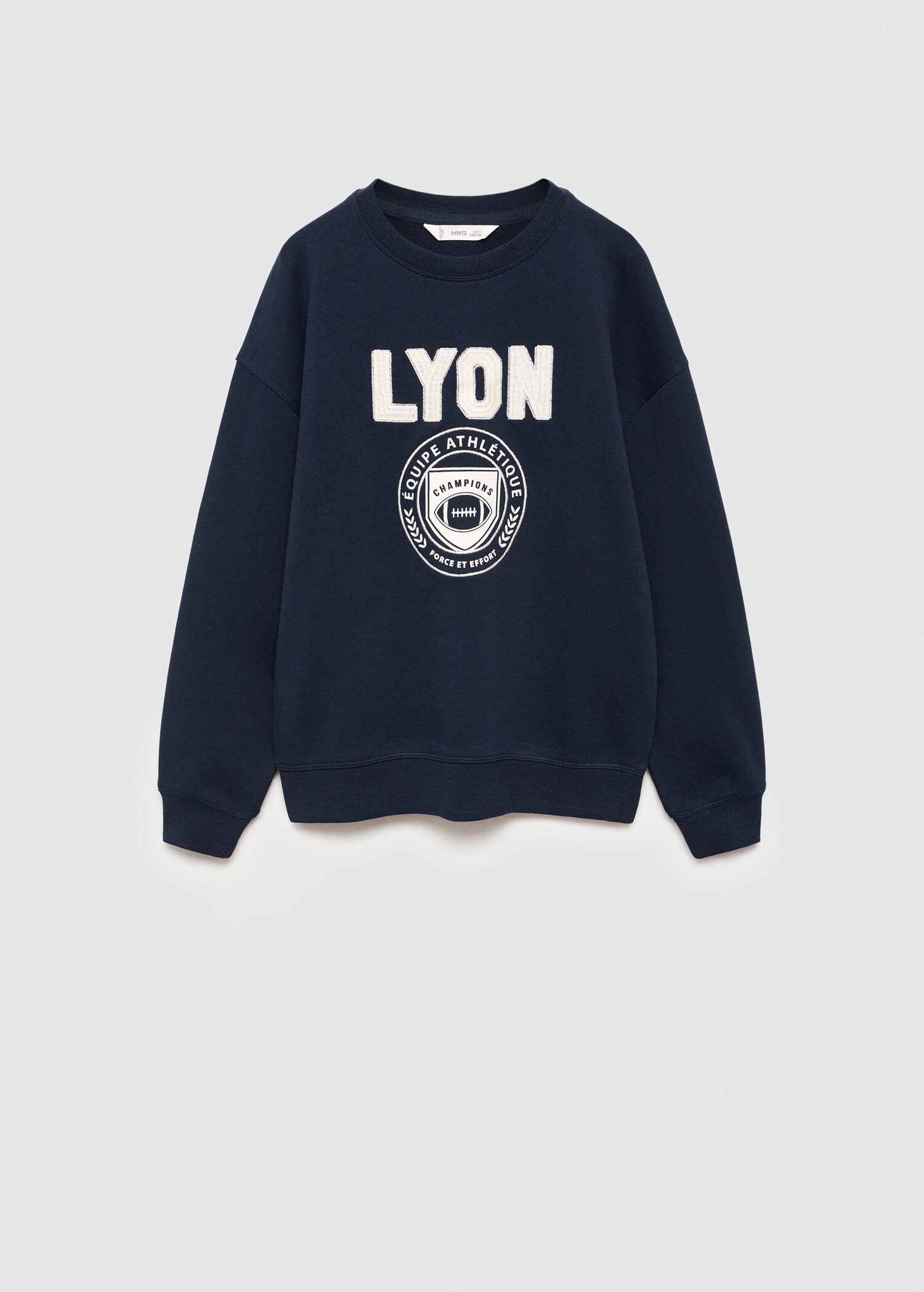 Embroidered message sweatshirt - Article without model