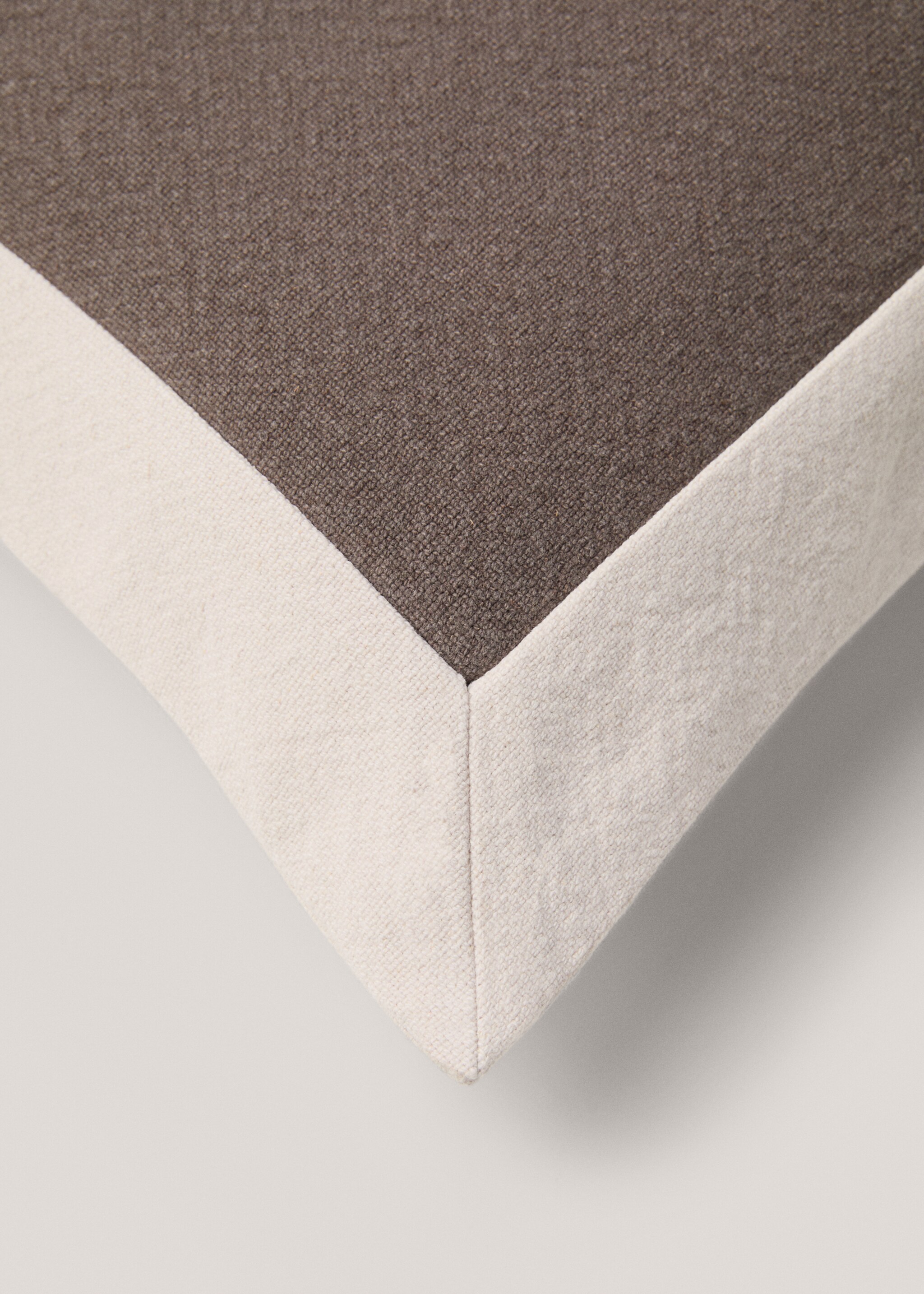 Kuddfodral blandning linne och bomull 40x60 cm - Detaljer om artikeln 4, Brun. Ref: 77013290-00.