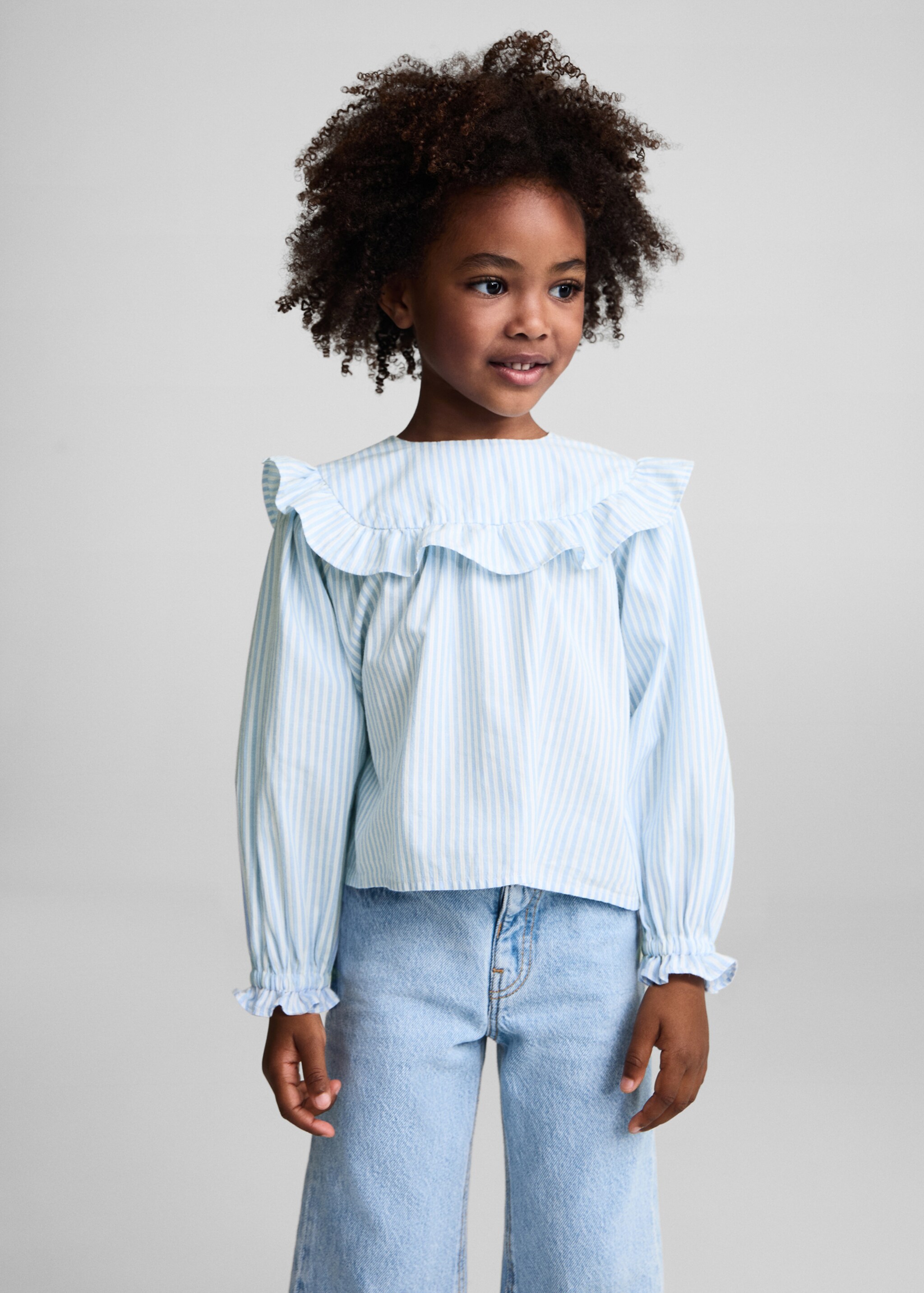 Blouse imprimée rayures - Plan moyen