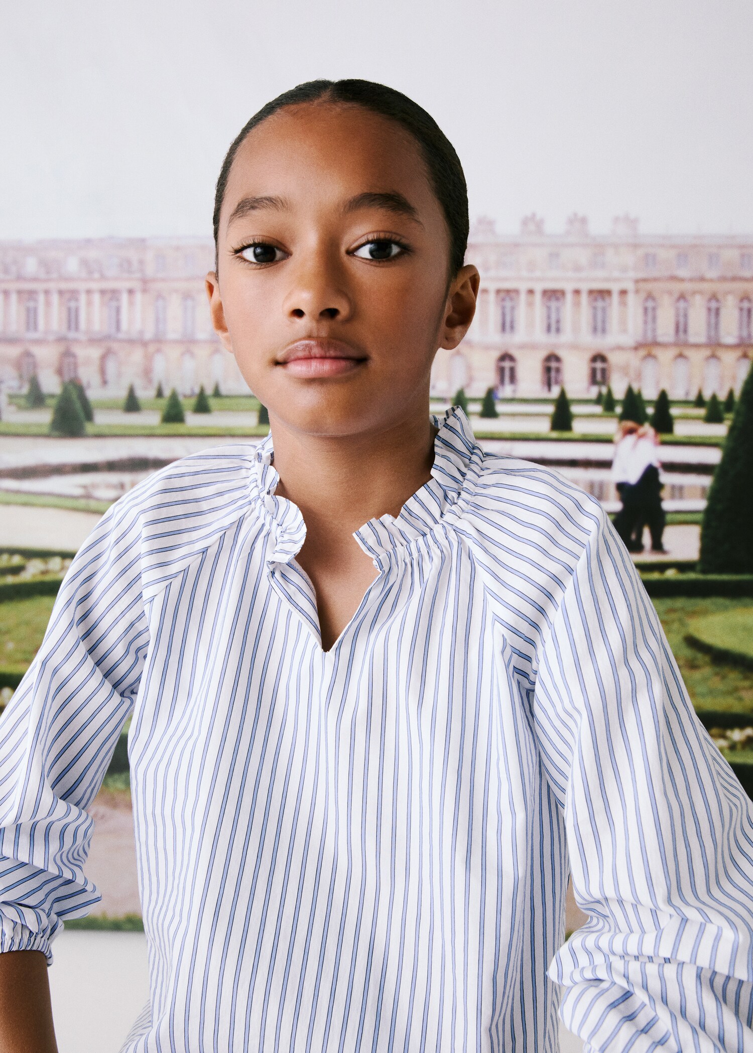 Ruched detail striped blouse - Details of the article 5