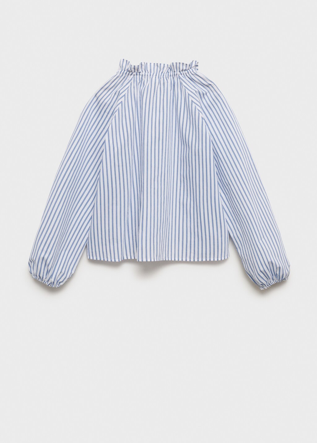 Ruched detail striped blouse - Girls | MANGO OUTLET USA