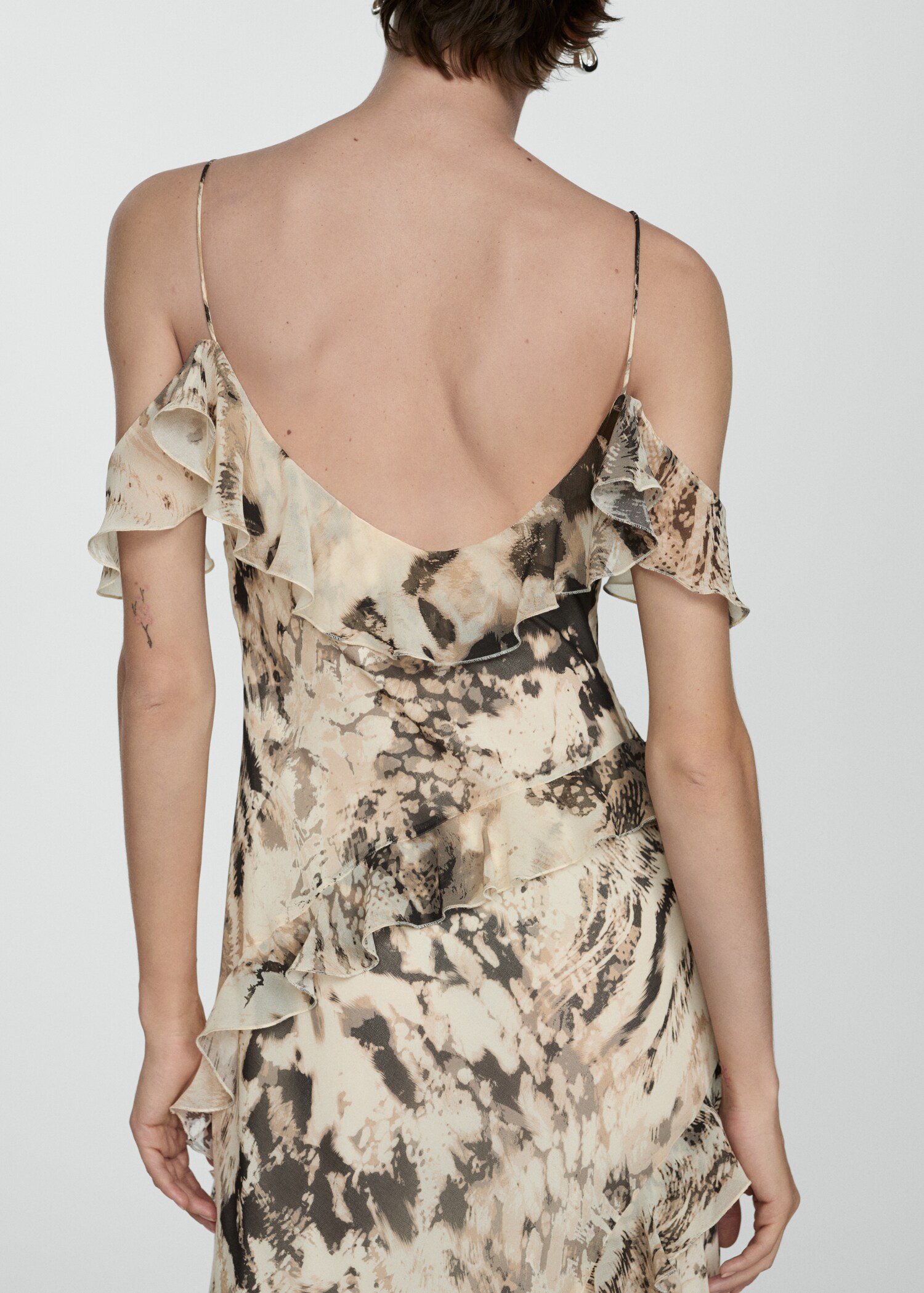Jurk met ruches en animal print - Detail van het artikel 2