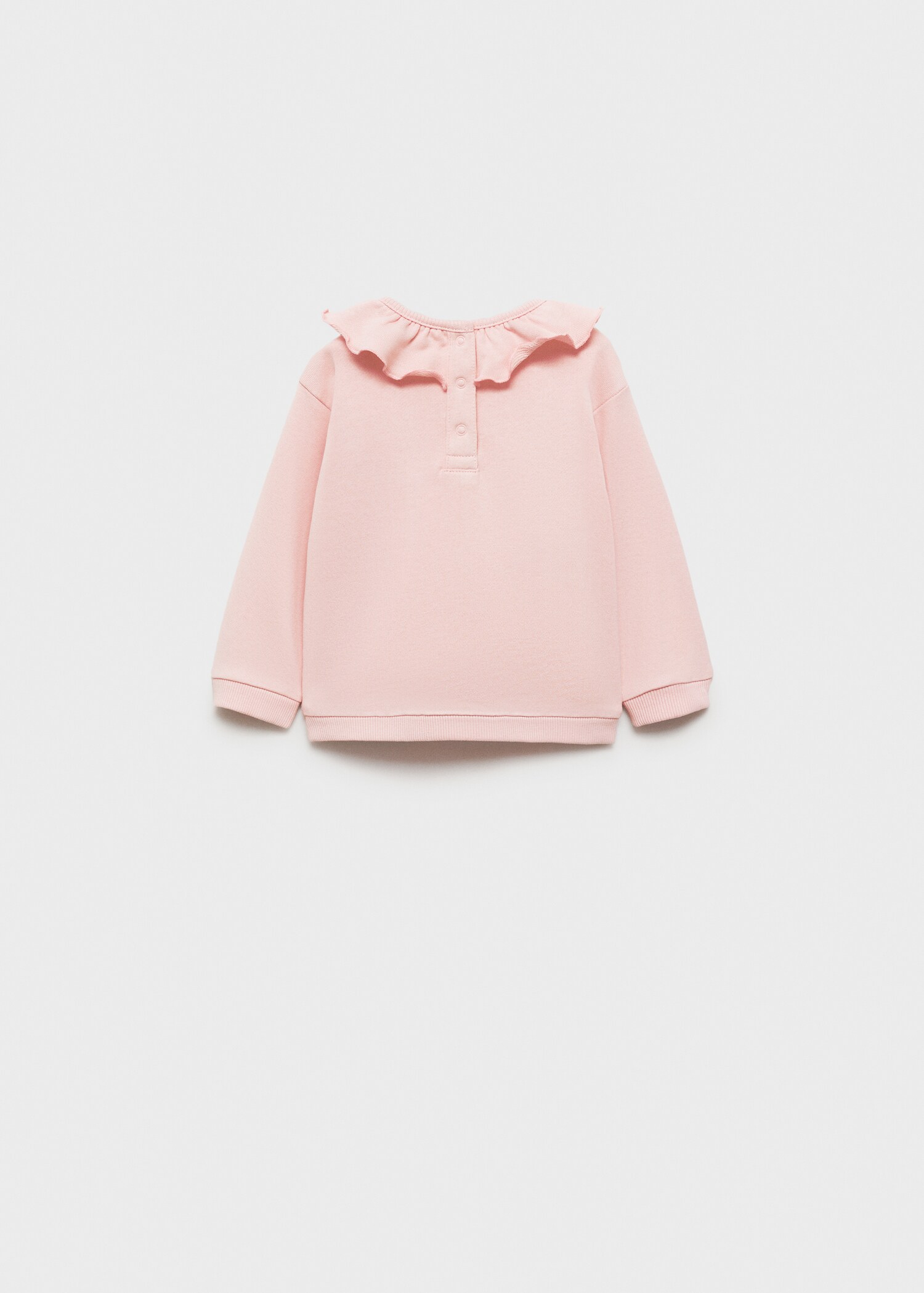 Ruffle cotton sweatshirt - Reverse of the article