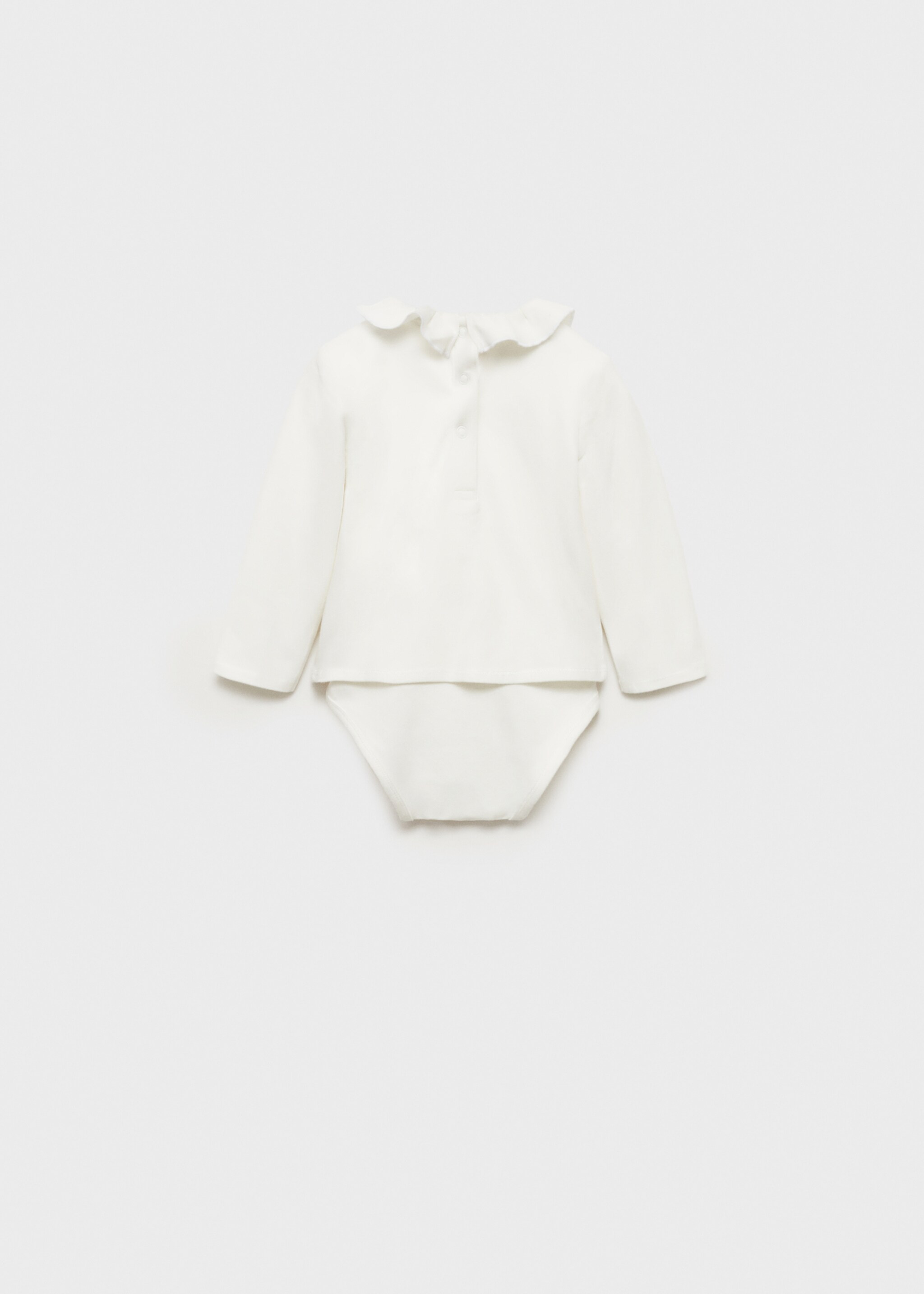 Ruffled cotton body - Reverse of the article