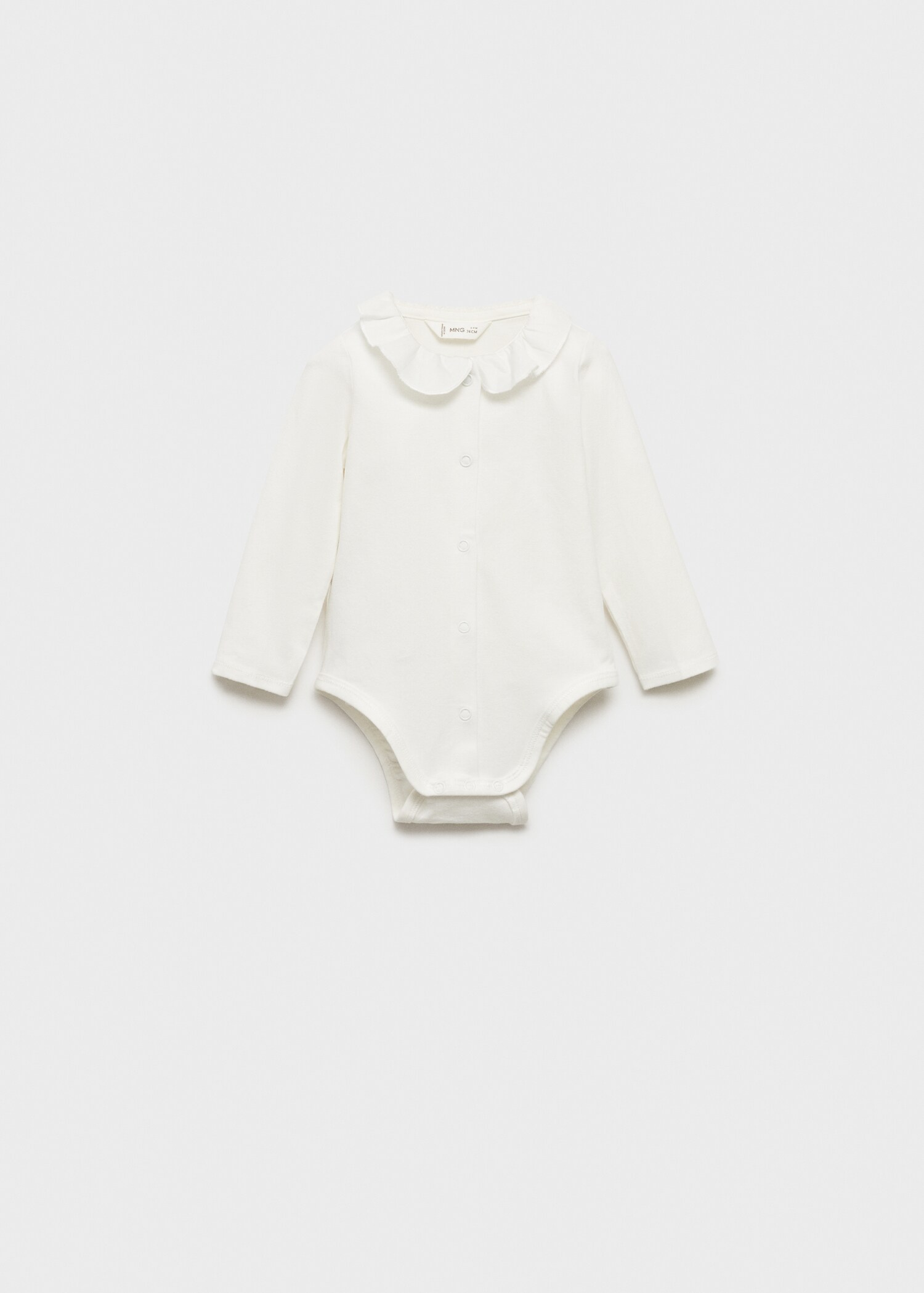 Babydoll-neck bodysuit - Article without model