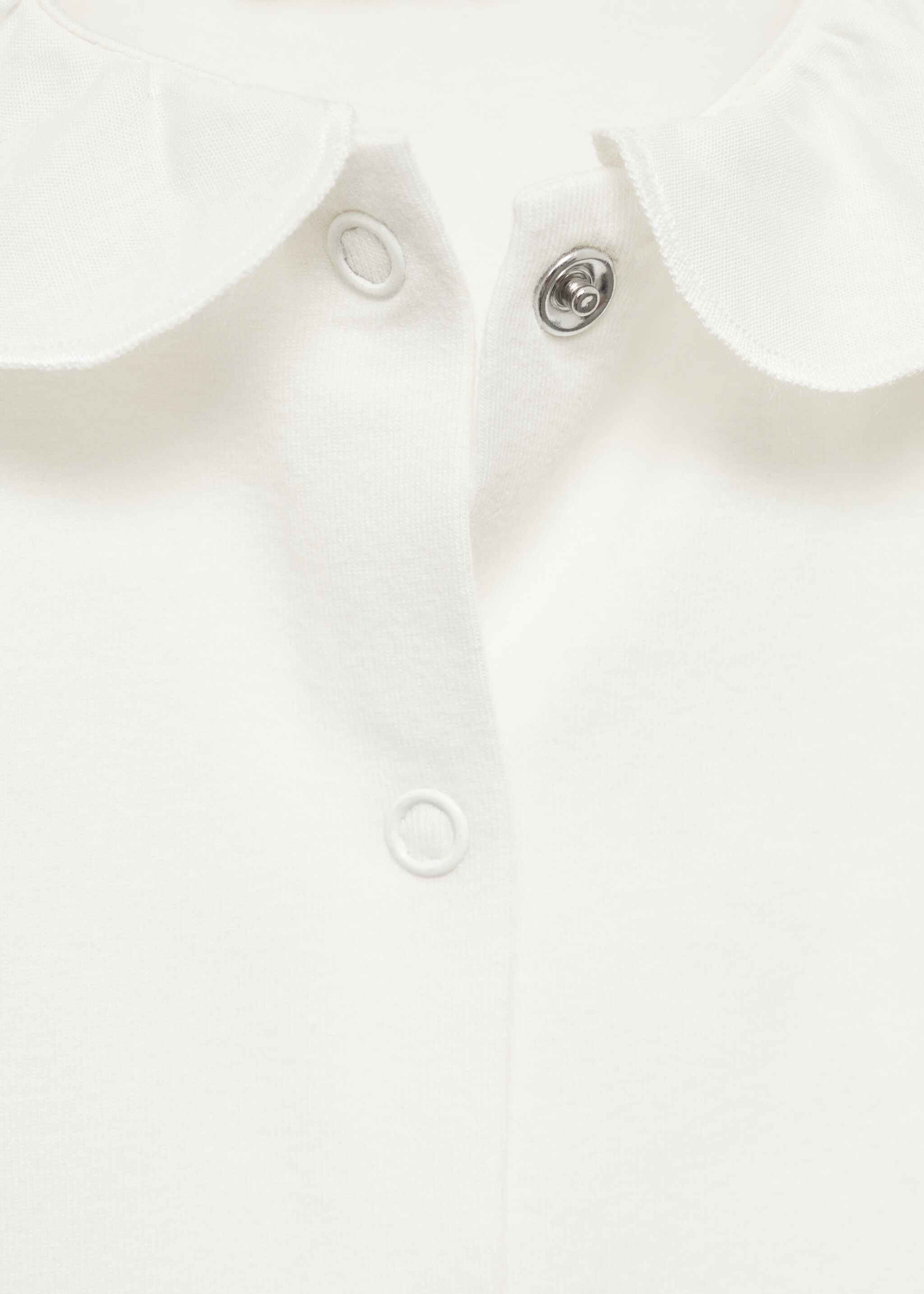 Babydoll-neck bodysuit - Details of the article 8, Off White. Ref: 77013673-00.