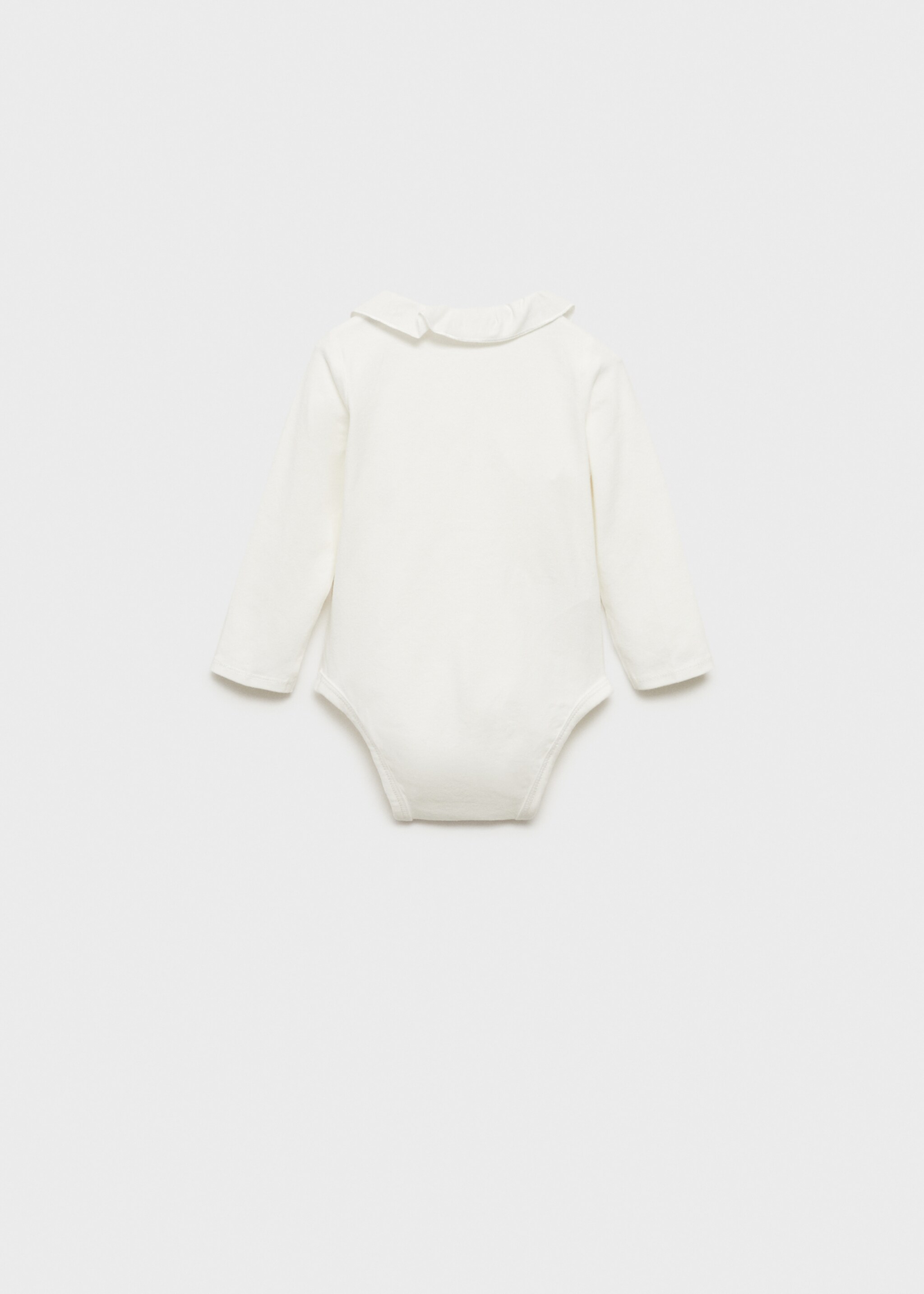 Babydoll-neck bodysuit - Reverse of the article, Off White. Ref: 77013673-00.