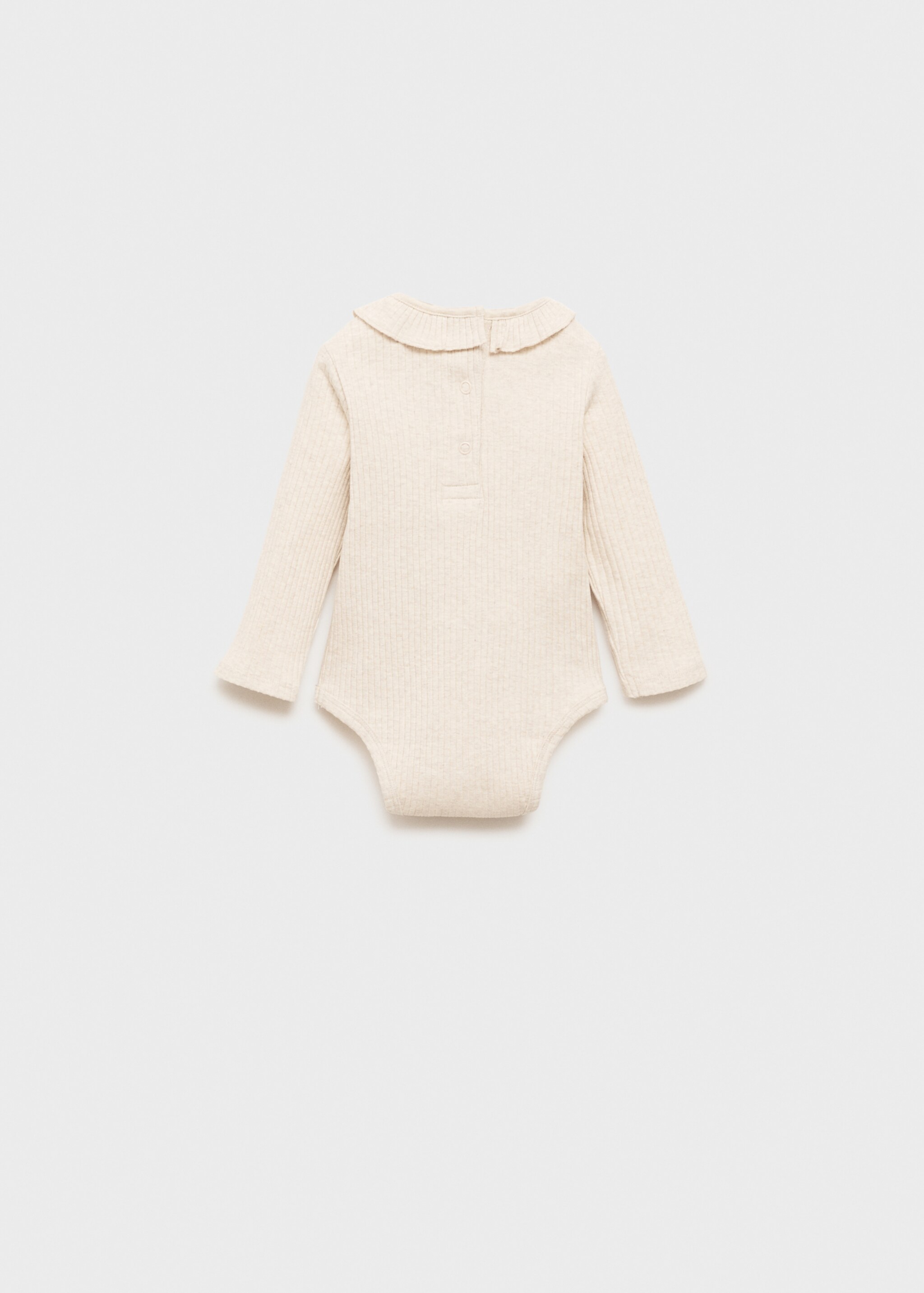 Ruffled cotton body - Reverse of the article