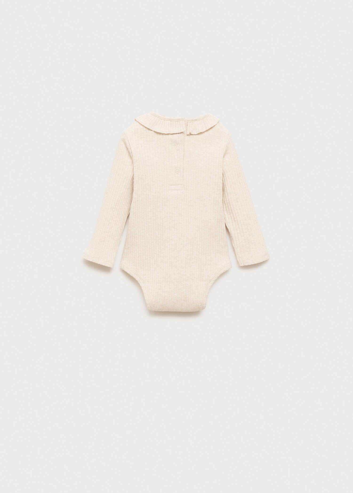 Ruffled cotton body - Reverse of the article