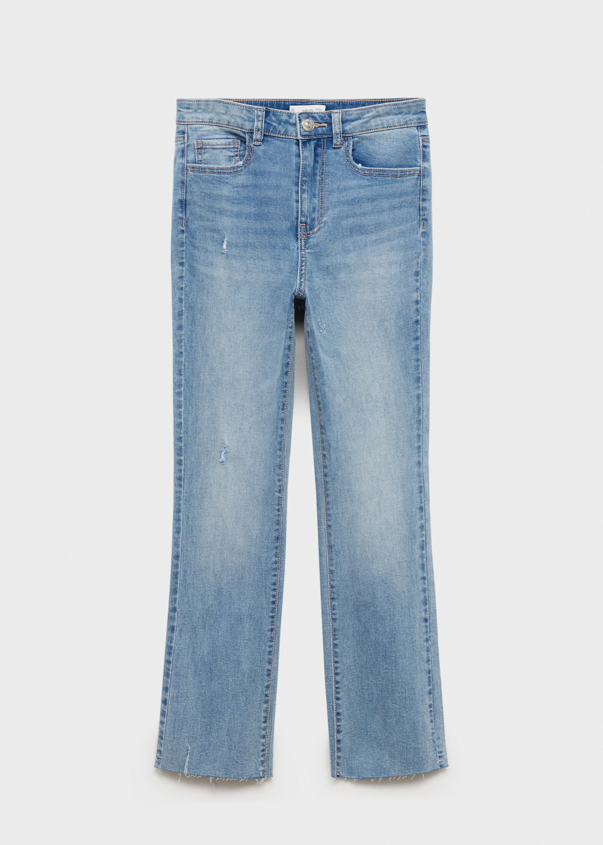 Slim Jeans in Cropped-Länge - Artikel ohne Model, Hellblau. Ref: 77014012-00.