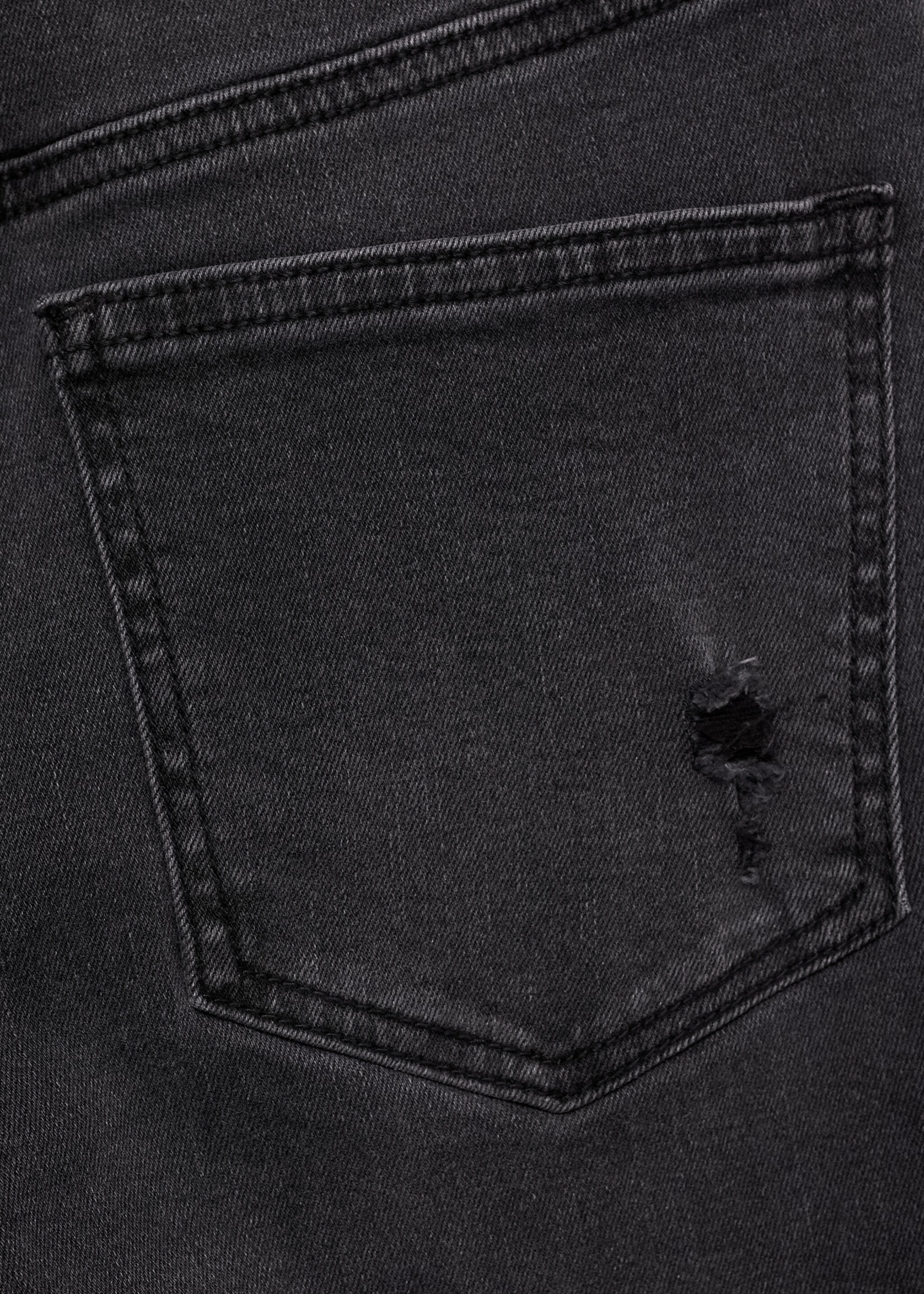 Džíny slim crop - Detail zboží 0, Black denim. Ref: 77014013-00.