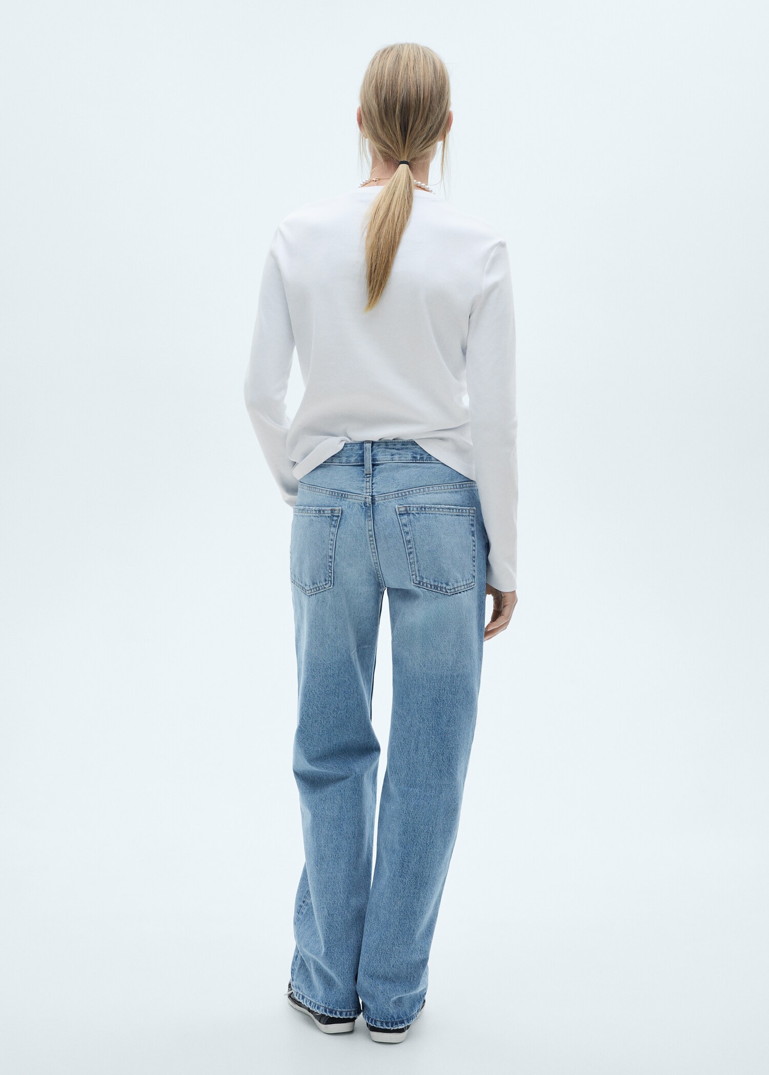 Raka jeans Miami medelhög midja - Artikelns baksida