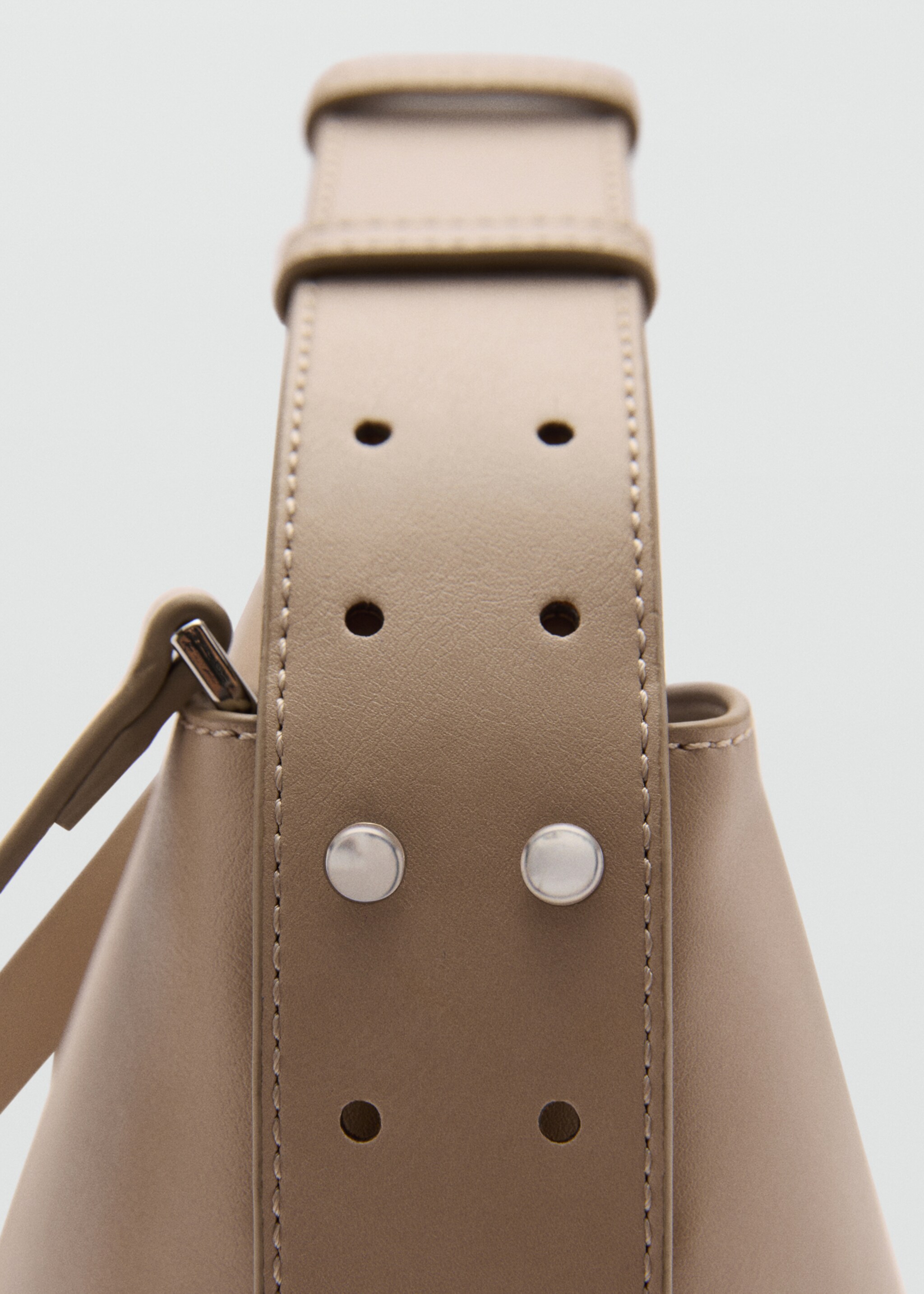 Minishopper schoudertas - Detail van het artikel 4, Gebroken wit. Ref: 77014021-00.