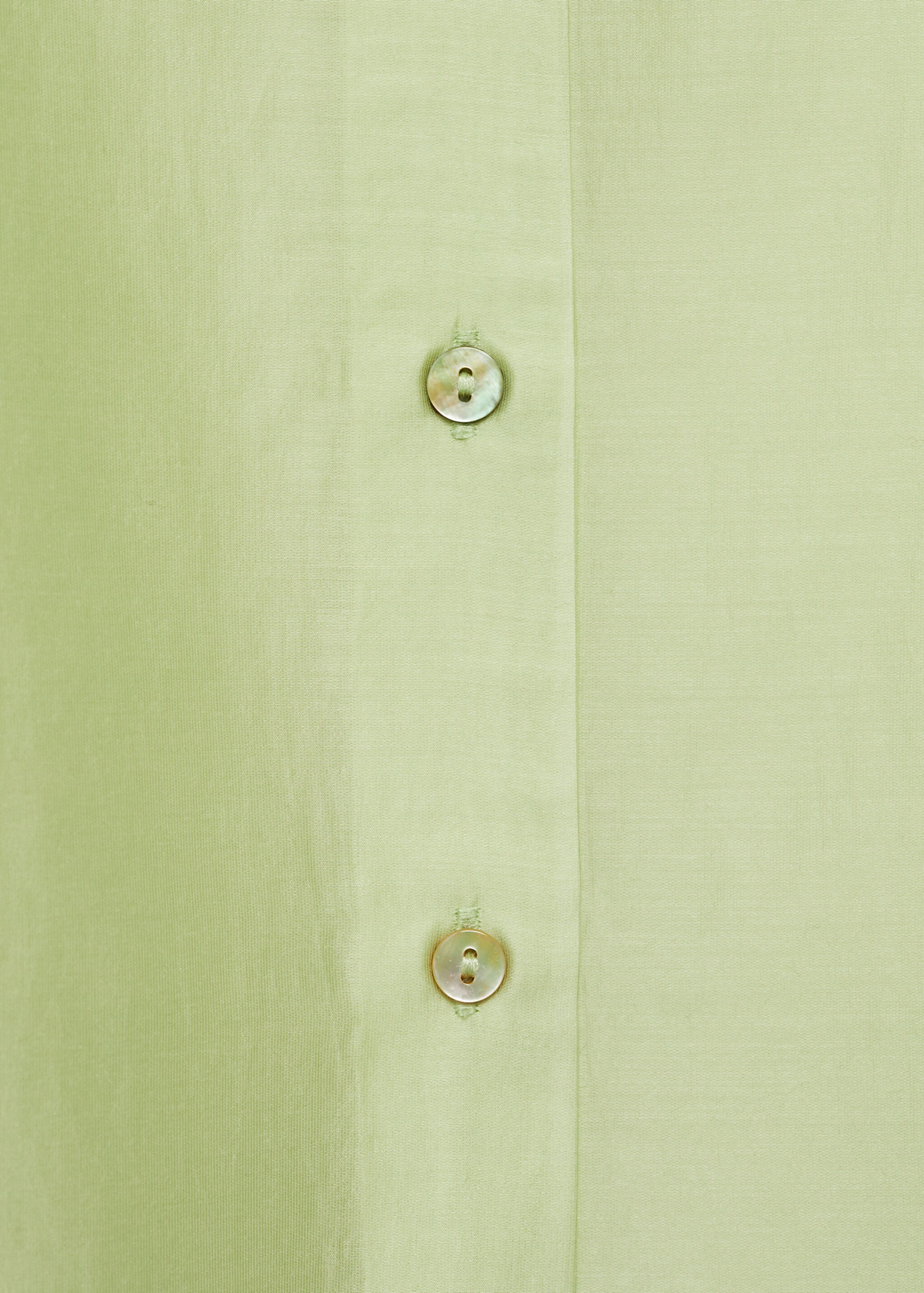 Satin lyocell shirt - Details of the article 0, Green. Ref: 77014023-00.