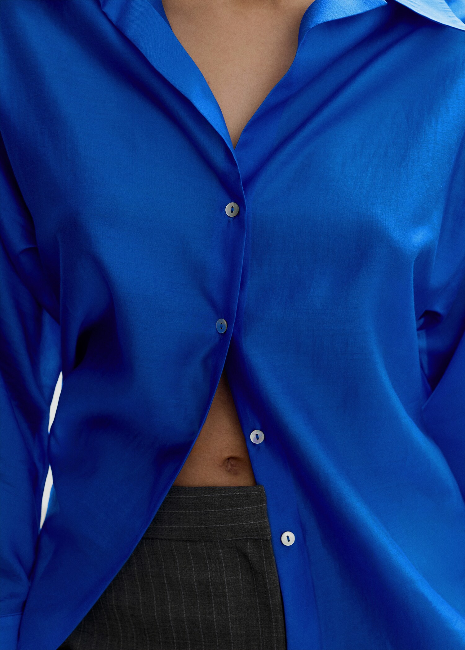 Satin lyocell shirt - Details of the article 6