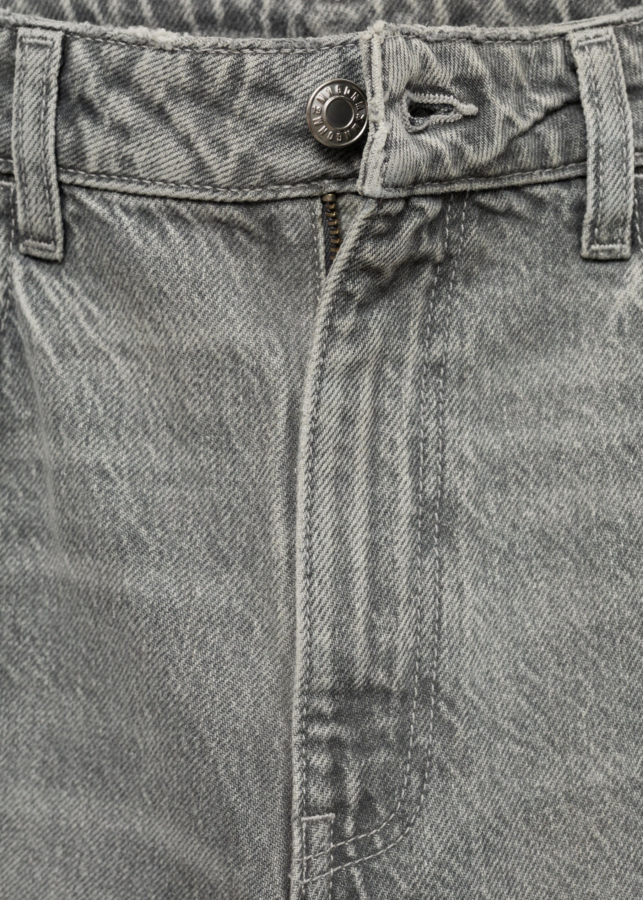Jean Mom2000 mom taille haute - Détail de l'article 8, Gris denim. Ref: 77014024-00.