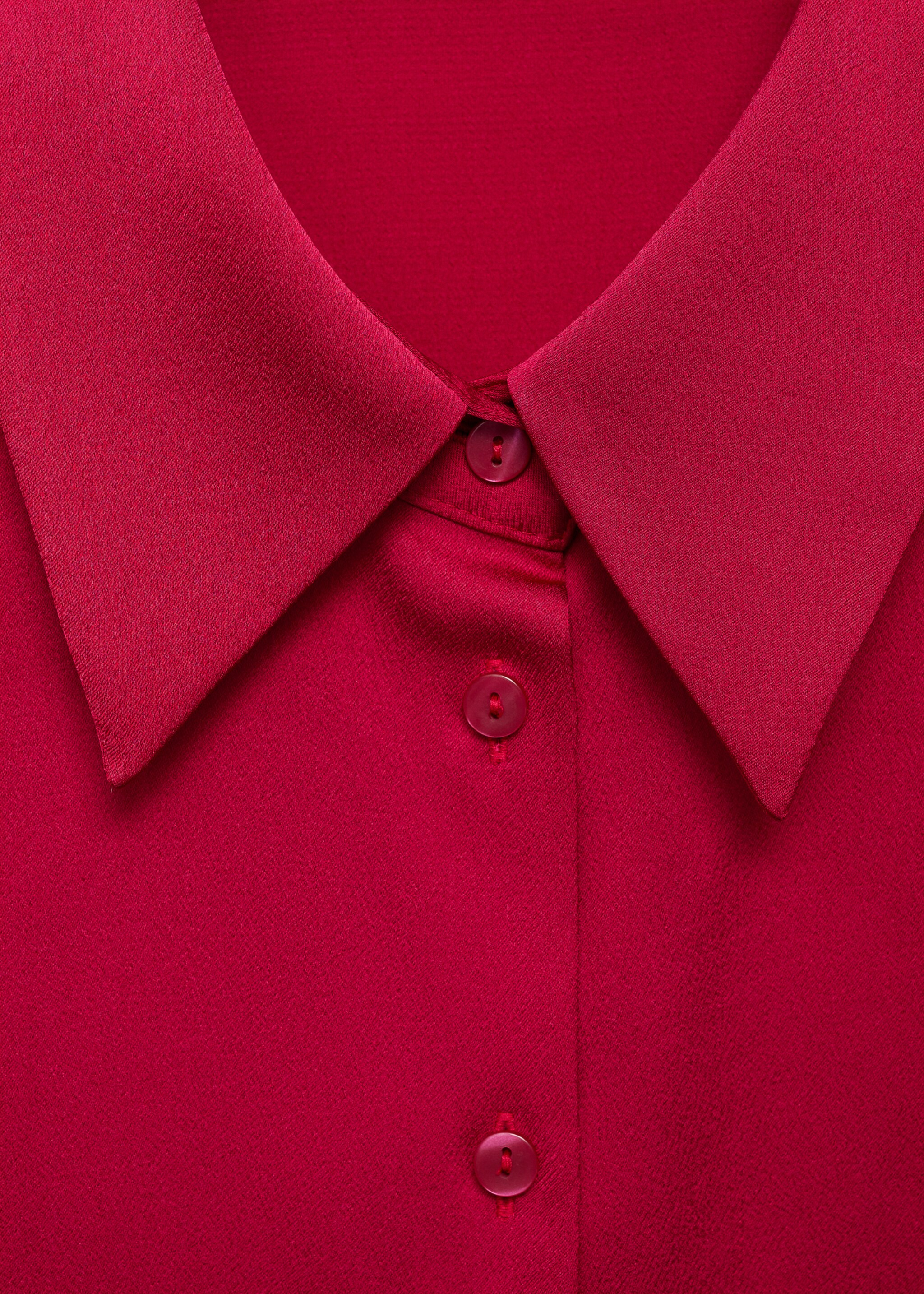 Fließende Satinbluse - Detail des Artikels 8, Fuchsia. Ref: 77014032-00.