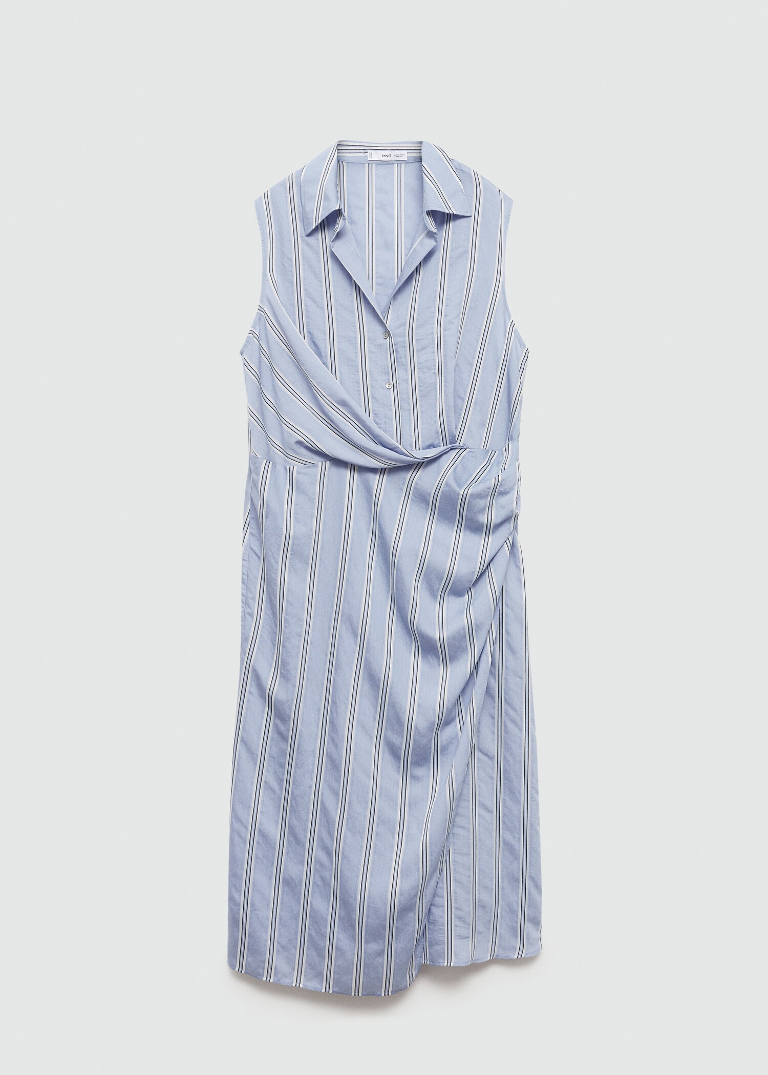 Draped shirt dress - Article without model
