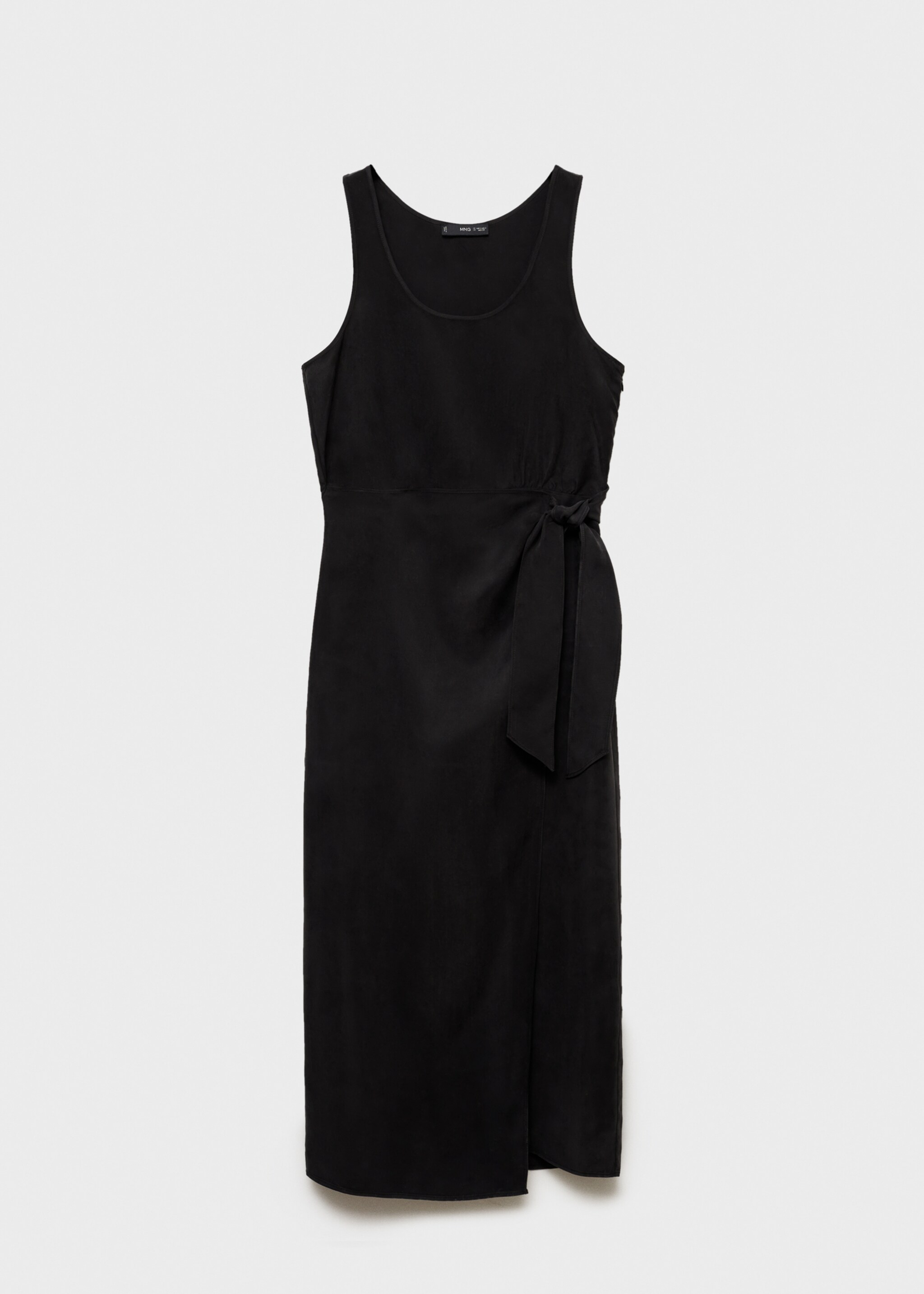 Cupro-Kleid mit seitlichem Knoten - Artikel ohne Model