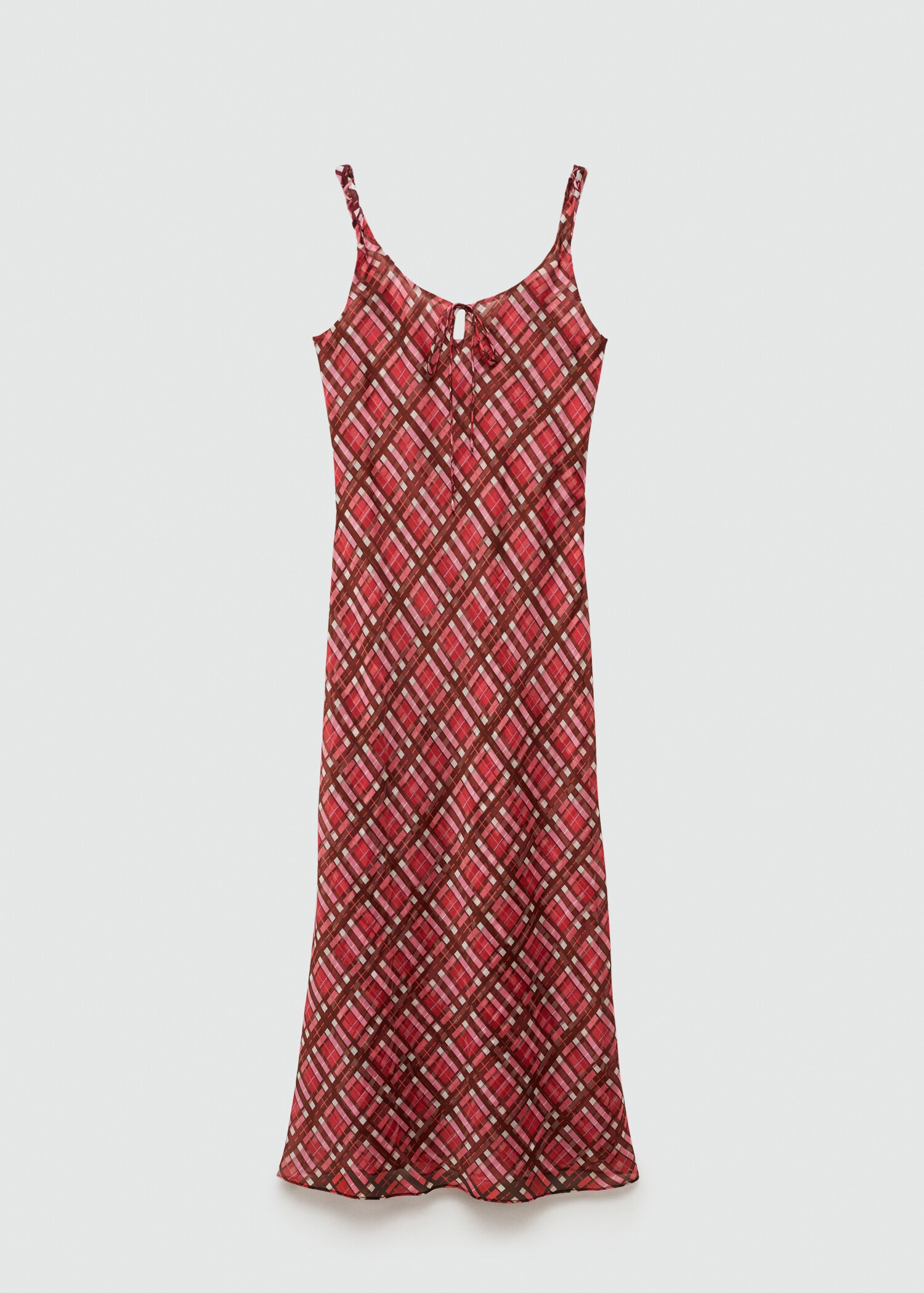 Langes Karo-Kleid - Artikel ohne Model