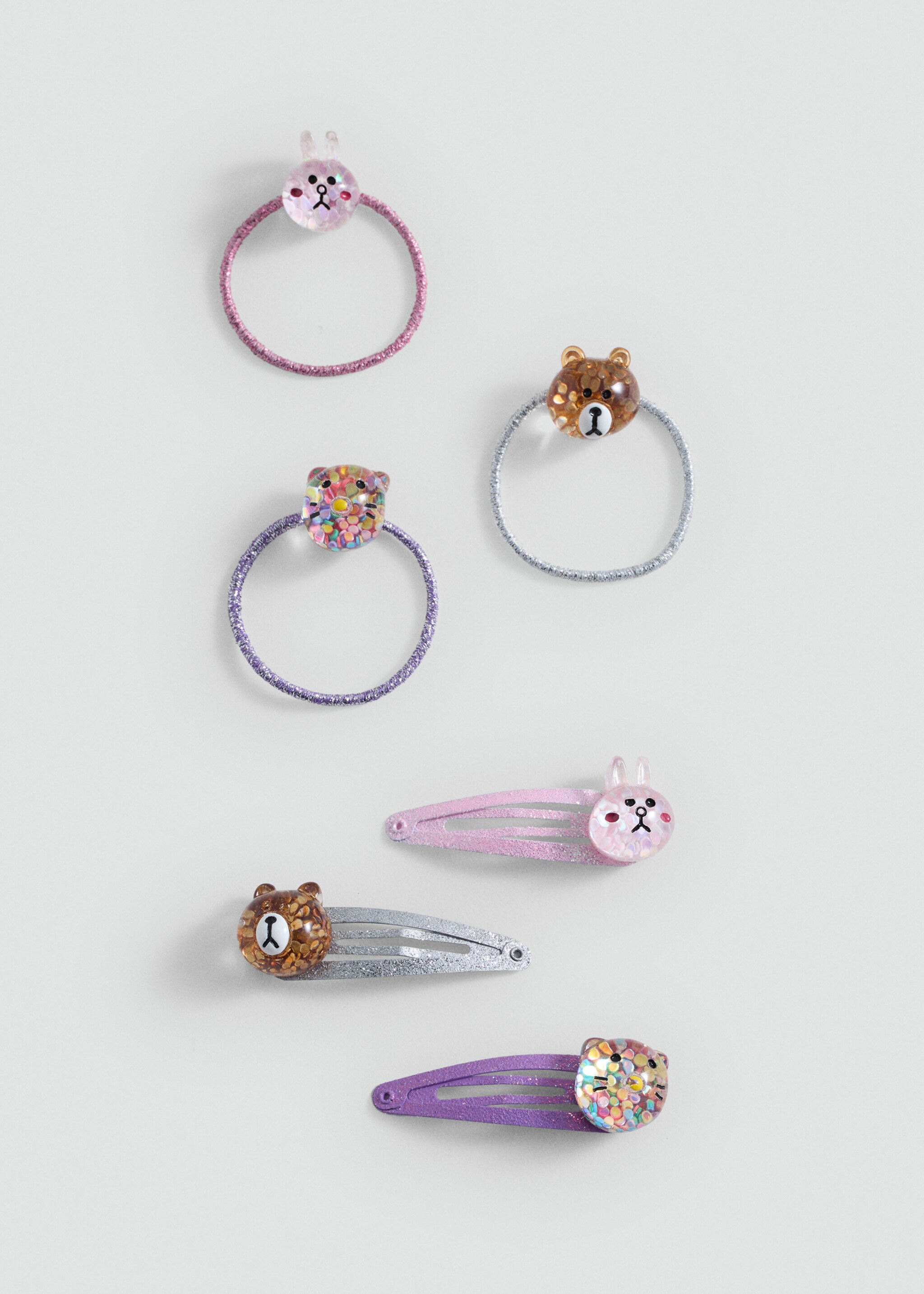 Lot barrettes et élastiques - Article sans modèle
