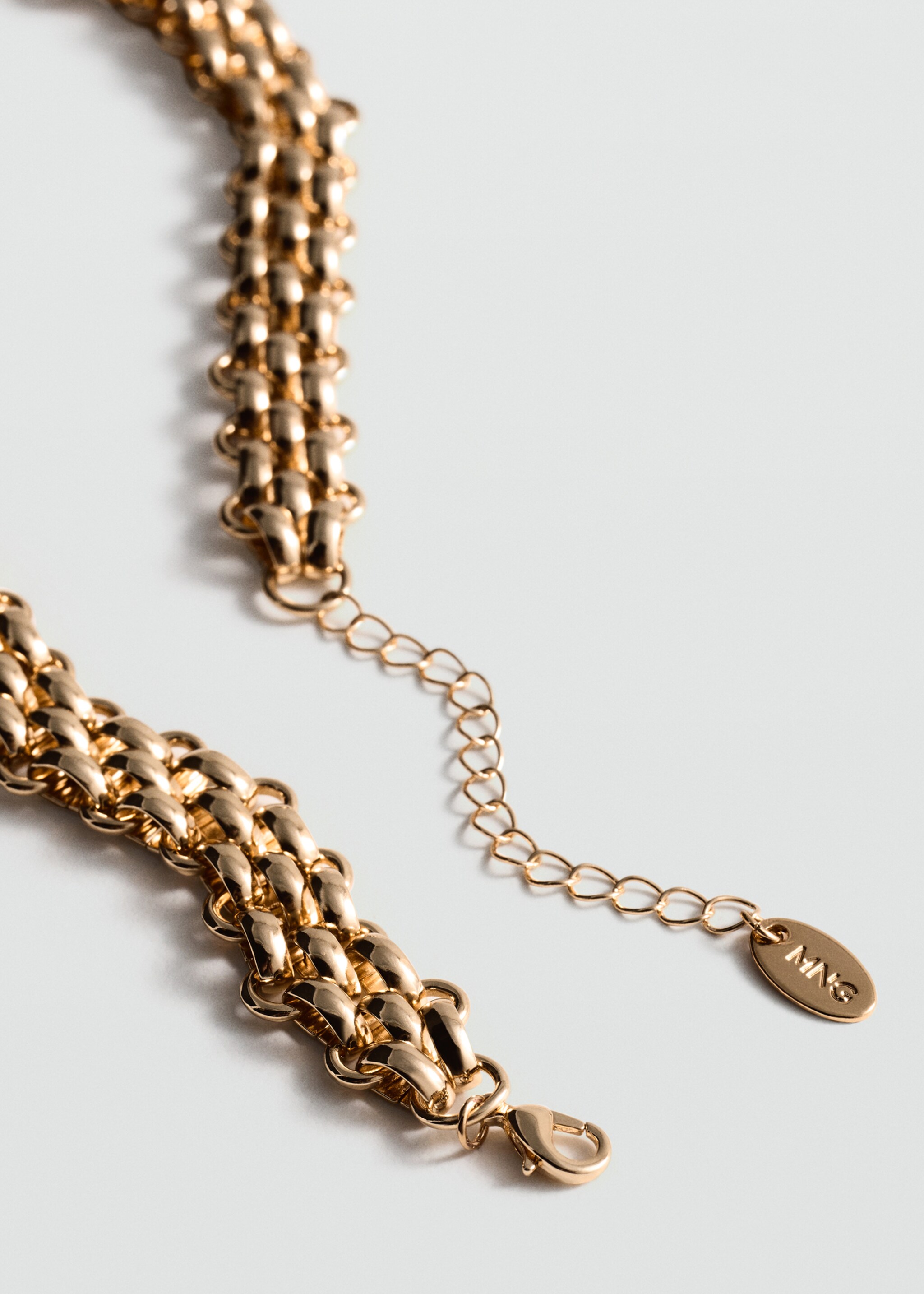 Link necklace - Details of the article 1, Gold. Ref: 77014057-00.