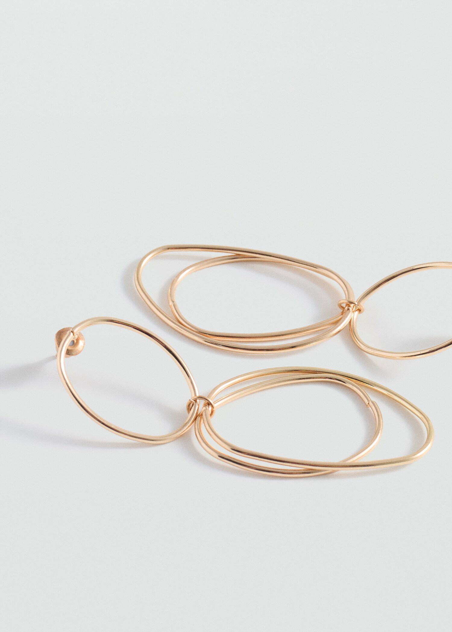 Mixed hoop earrings - Details of the article 1