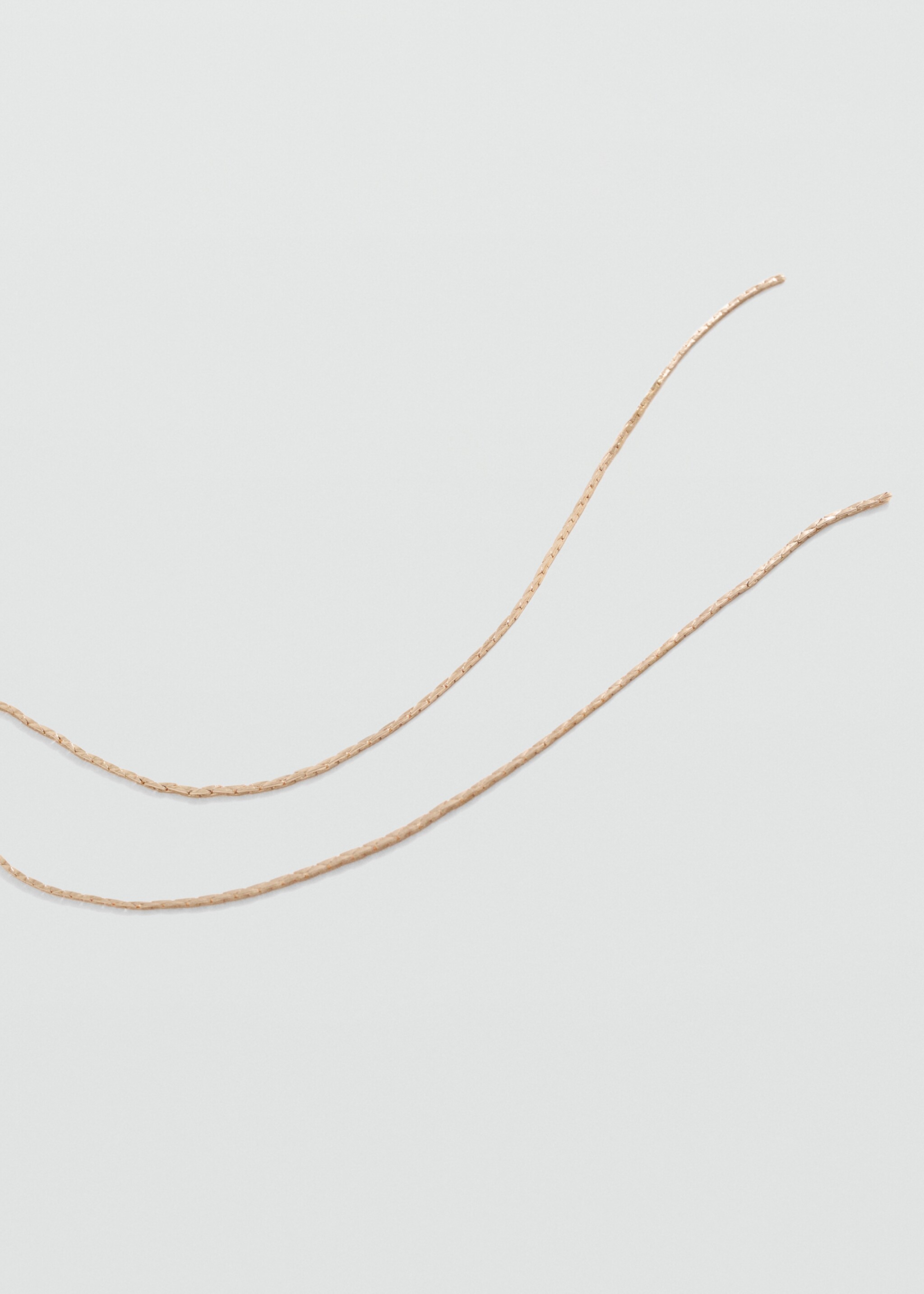 Chain waterfall necklace - Medium plane, Gold. Ref: 77014070-00.