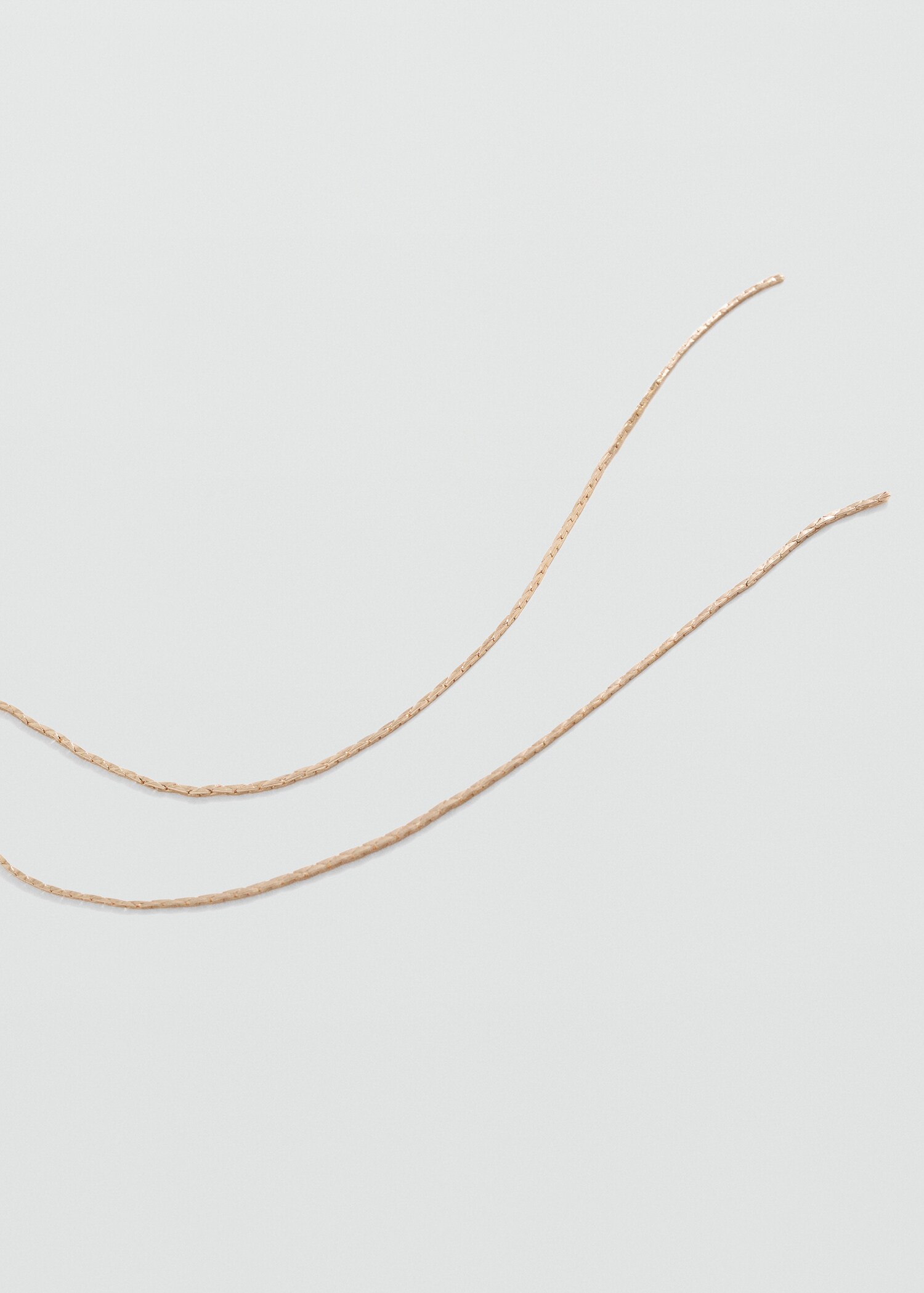 Chain waterfall necklace - Medium plane