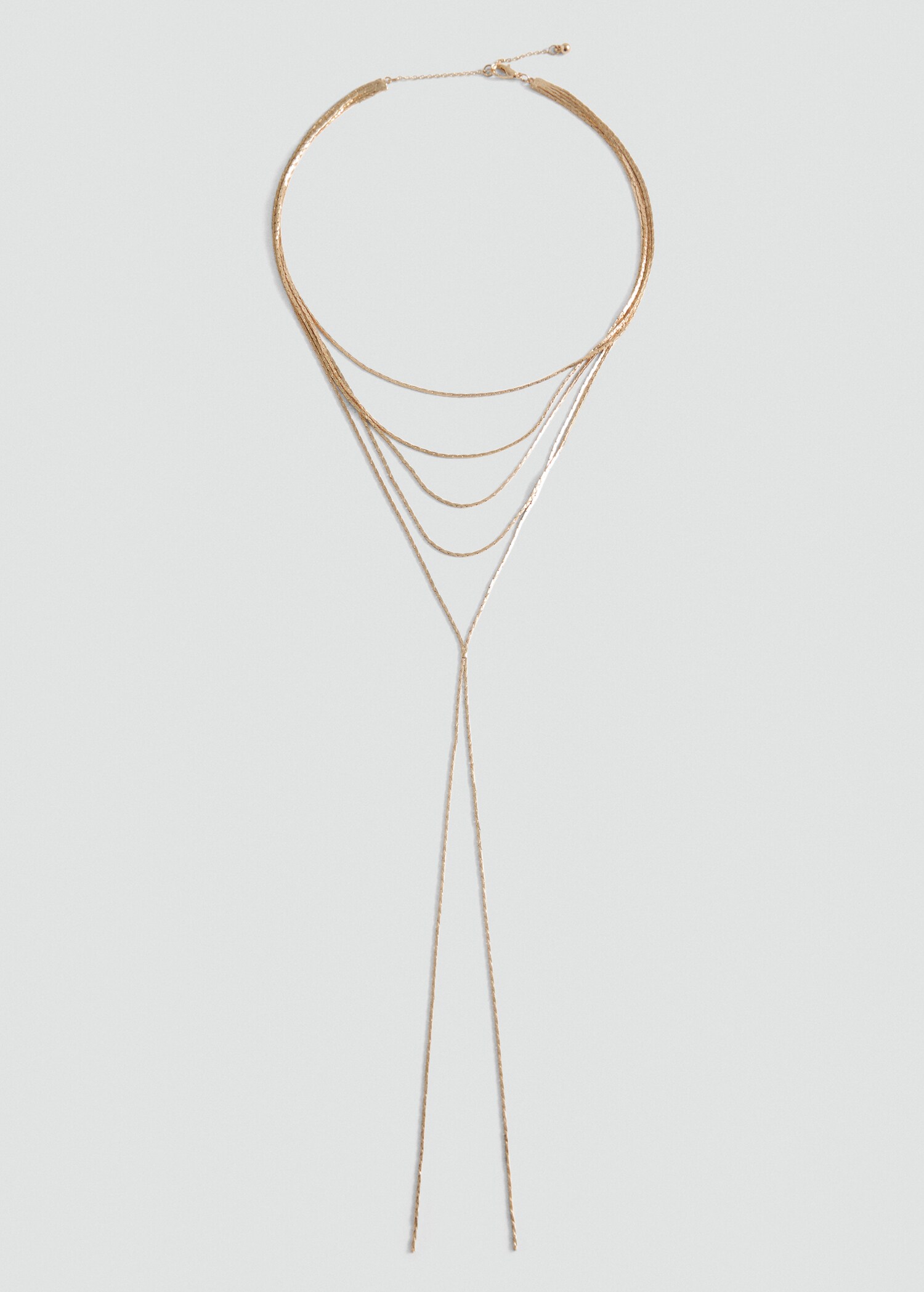 Chain waterfall necklace - Article without model
