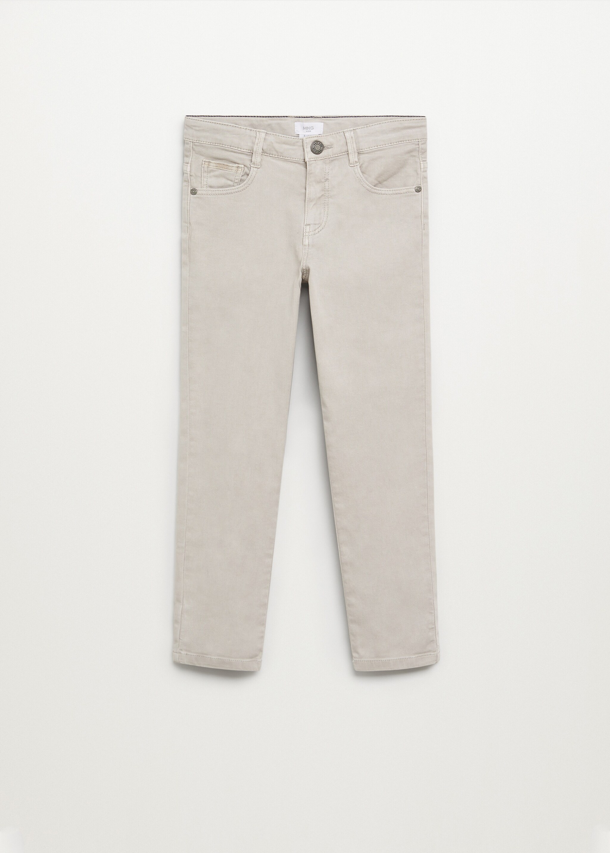 Straight flannel trousers - Article without model
