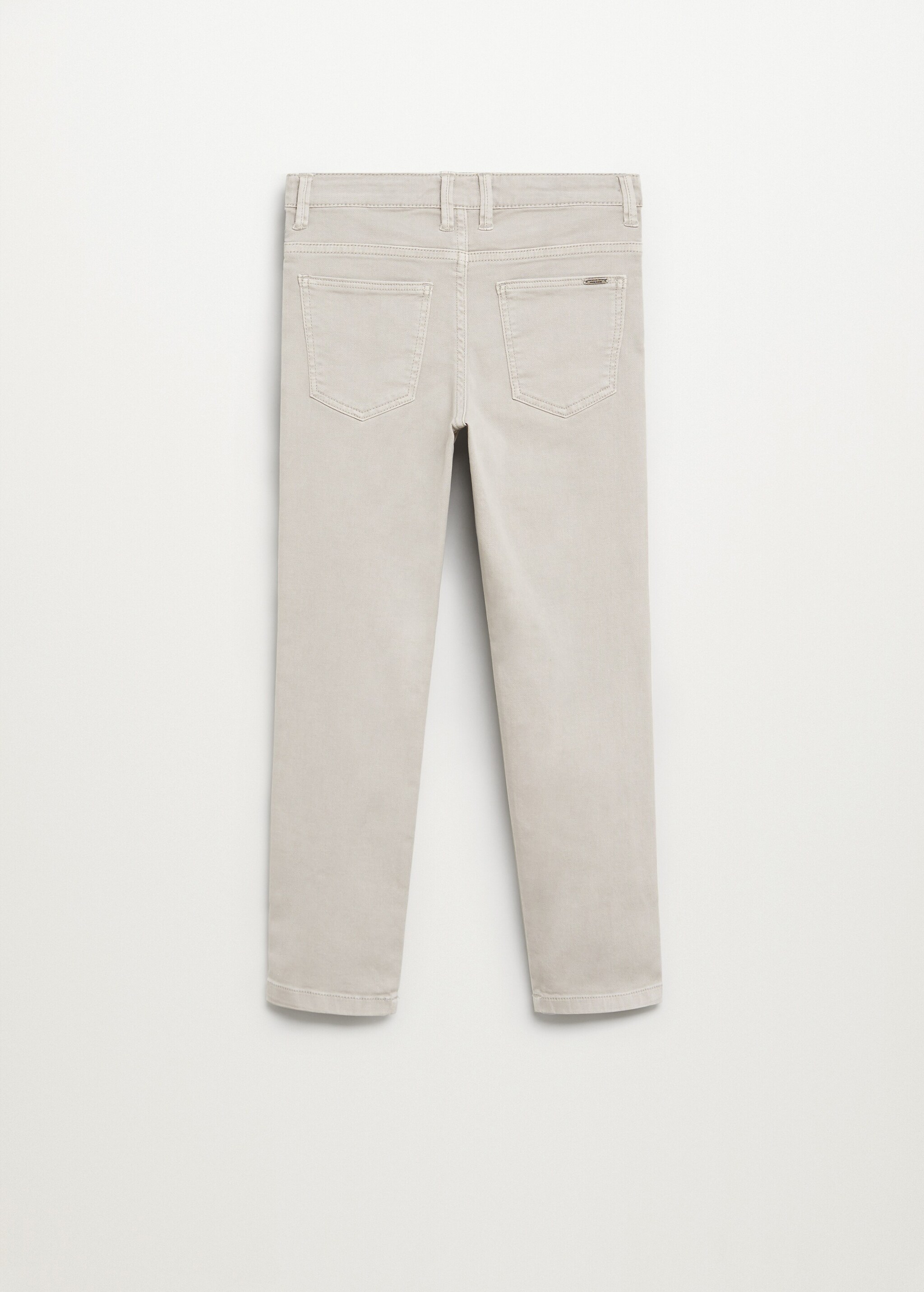 Straight flannel trousers - Reverse of the article