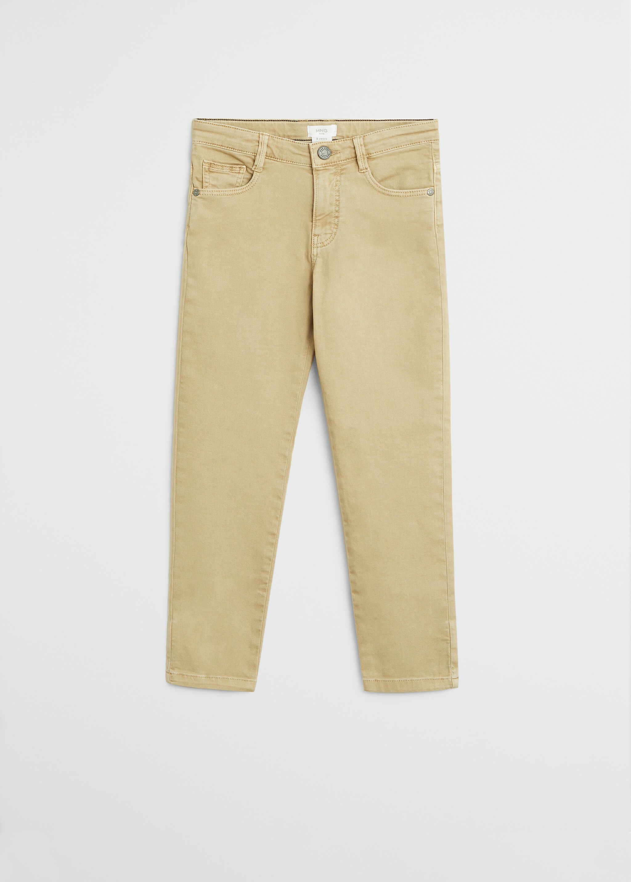 Straight flannel trousers - Article without model