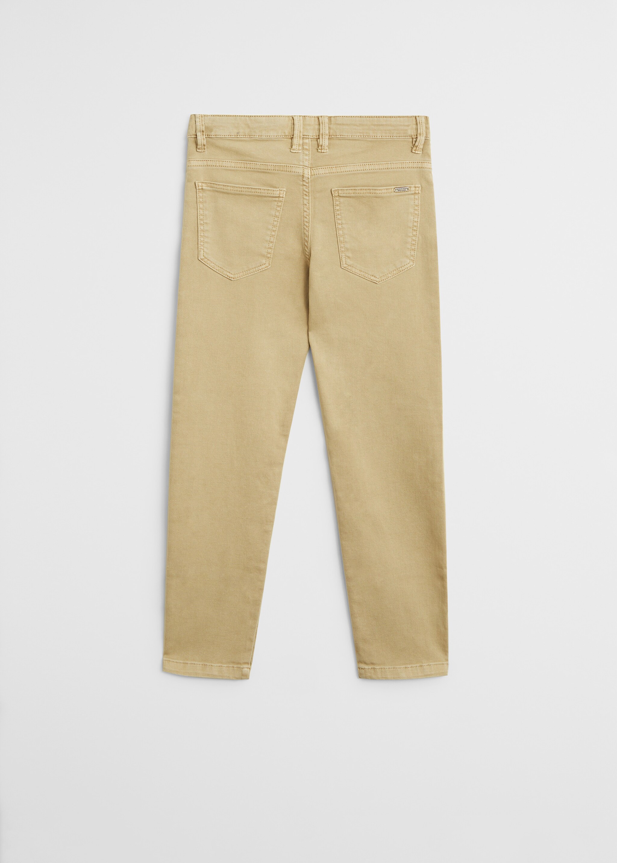 Straight flannel trousers - Reverse of the article