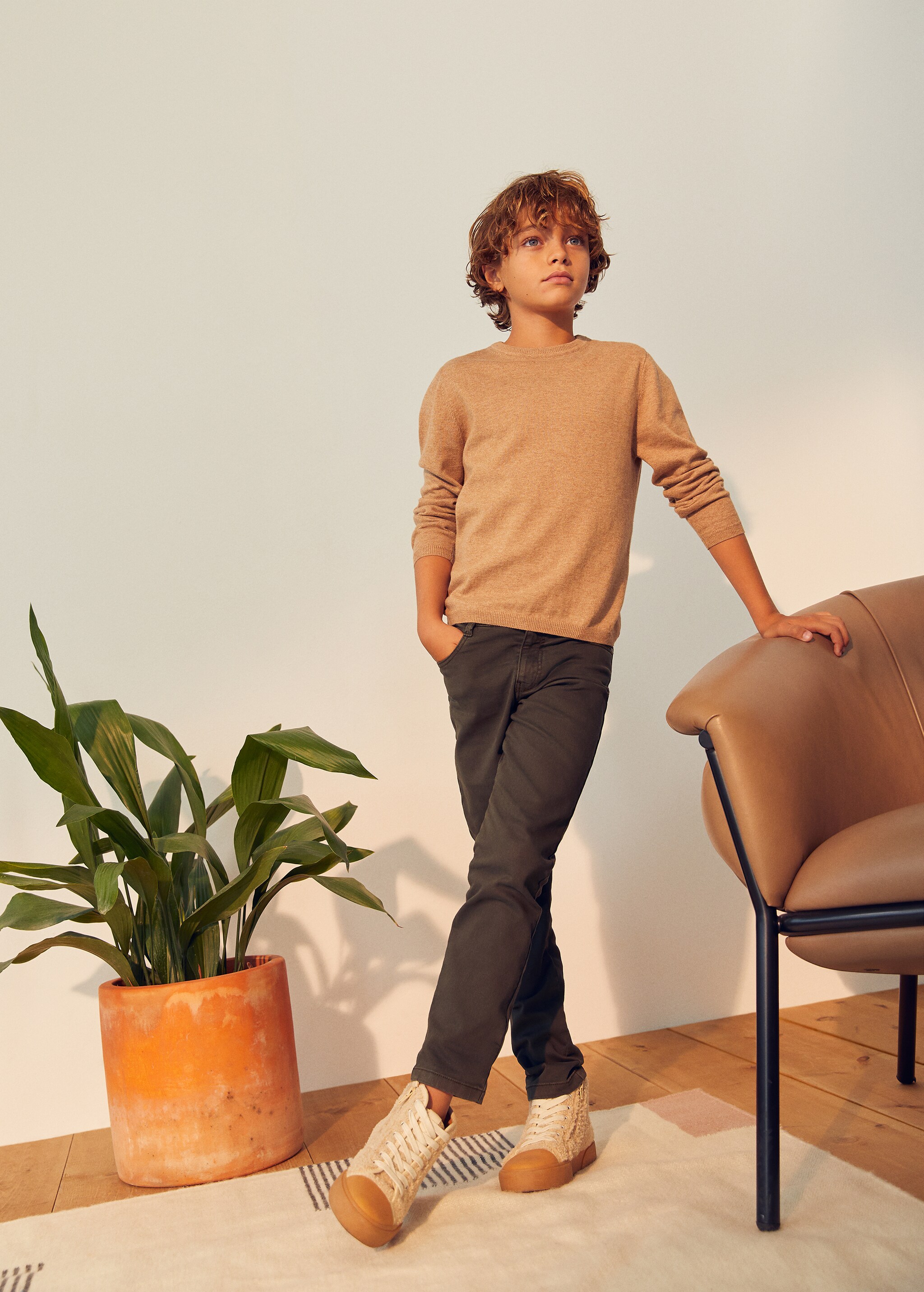 Straight flannel trousers - Details of the article 5