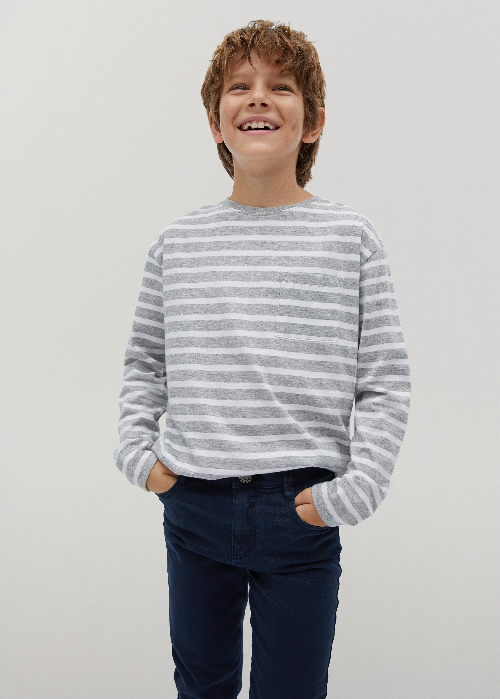 Straight flannel trousers - Details of the article 1