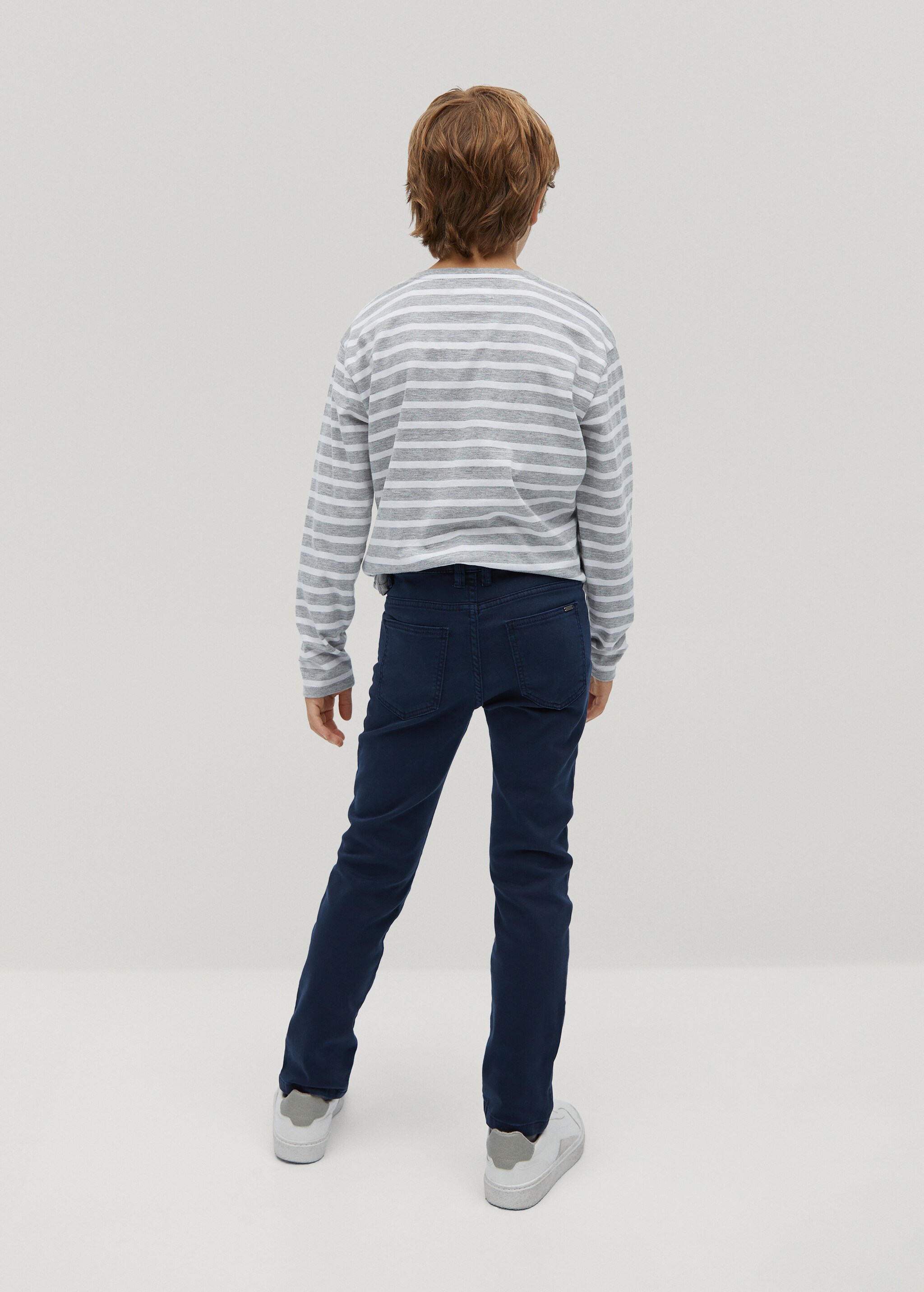 Straight flannel trousers - Reverse of the article