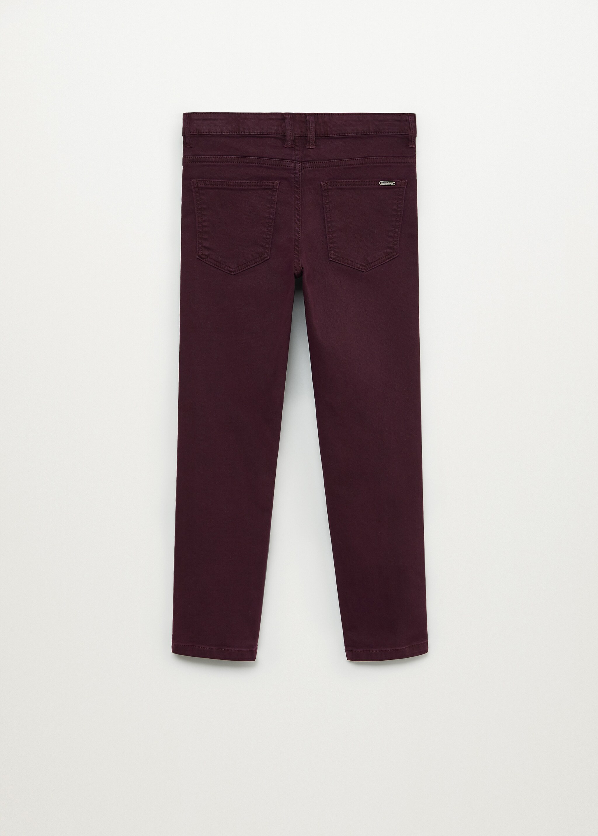 Straight flannel trousers - Reverse of the article