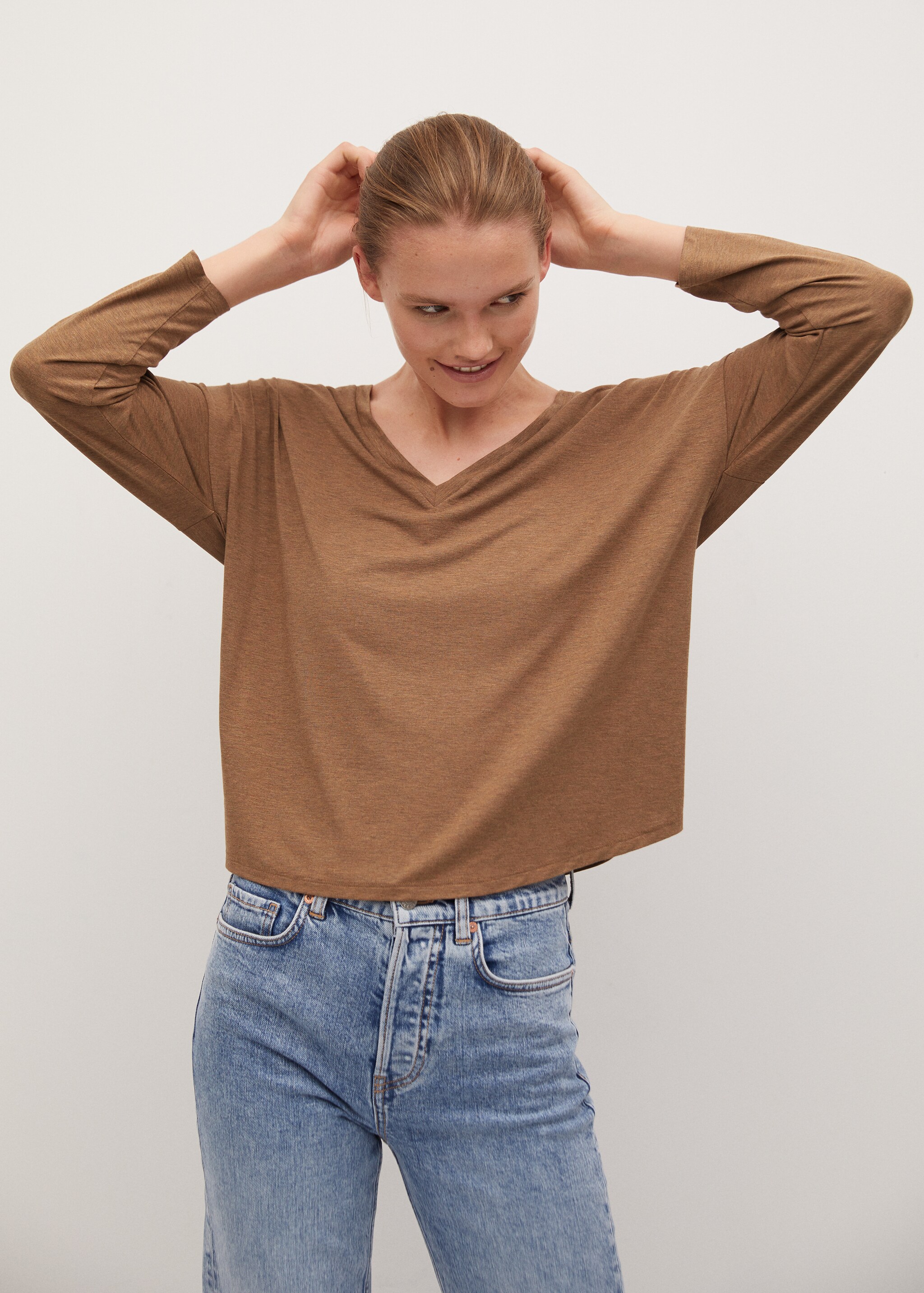 Meliertes Shirt - Mittlere Ansicht