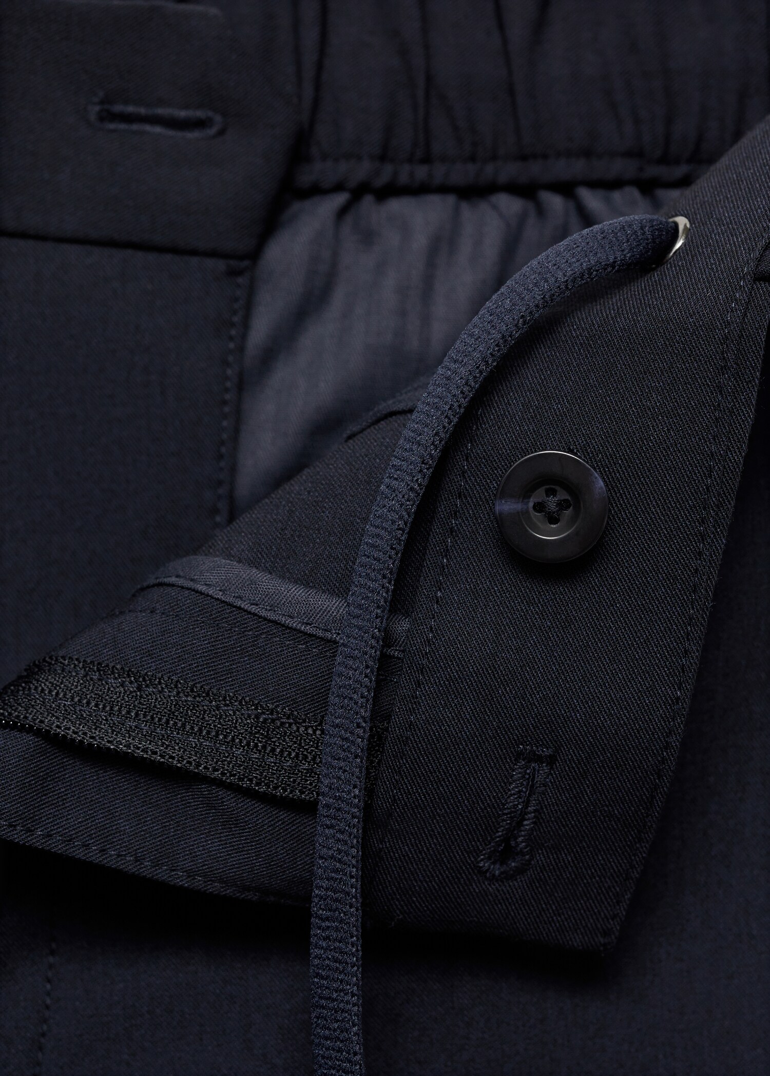 Stretch fabric slim-fit trousers - Details of the article 8