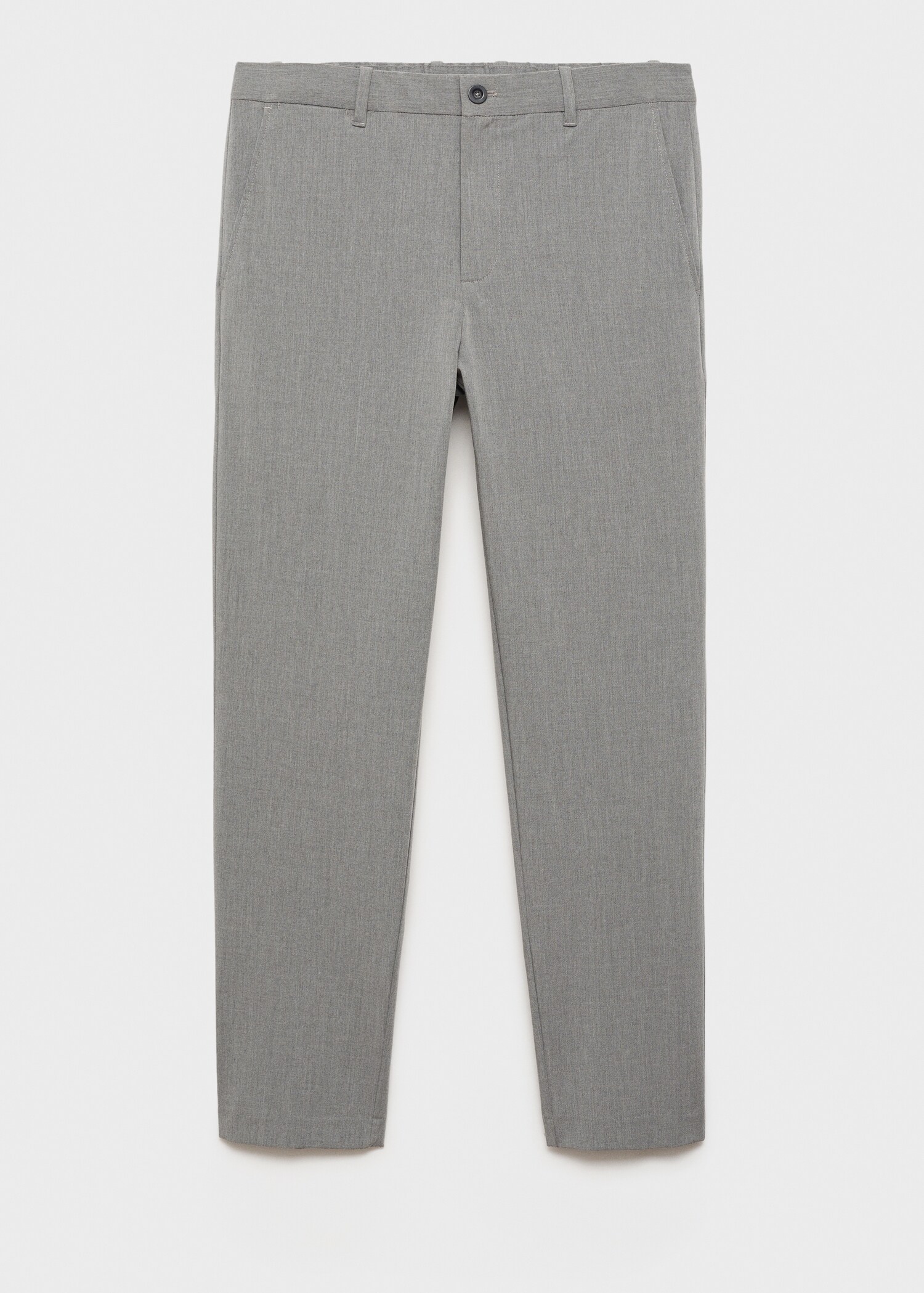 Stretch fabric slim-fit trousers - Article without model