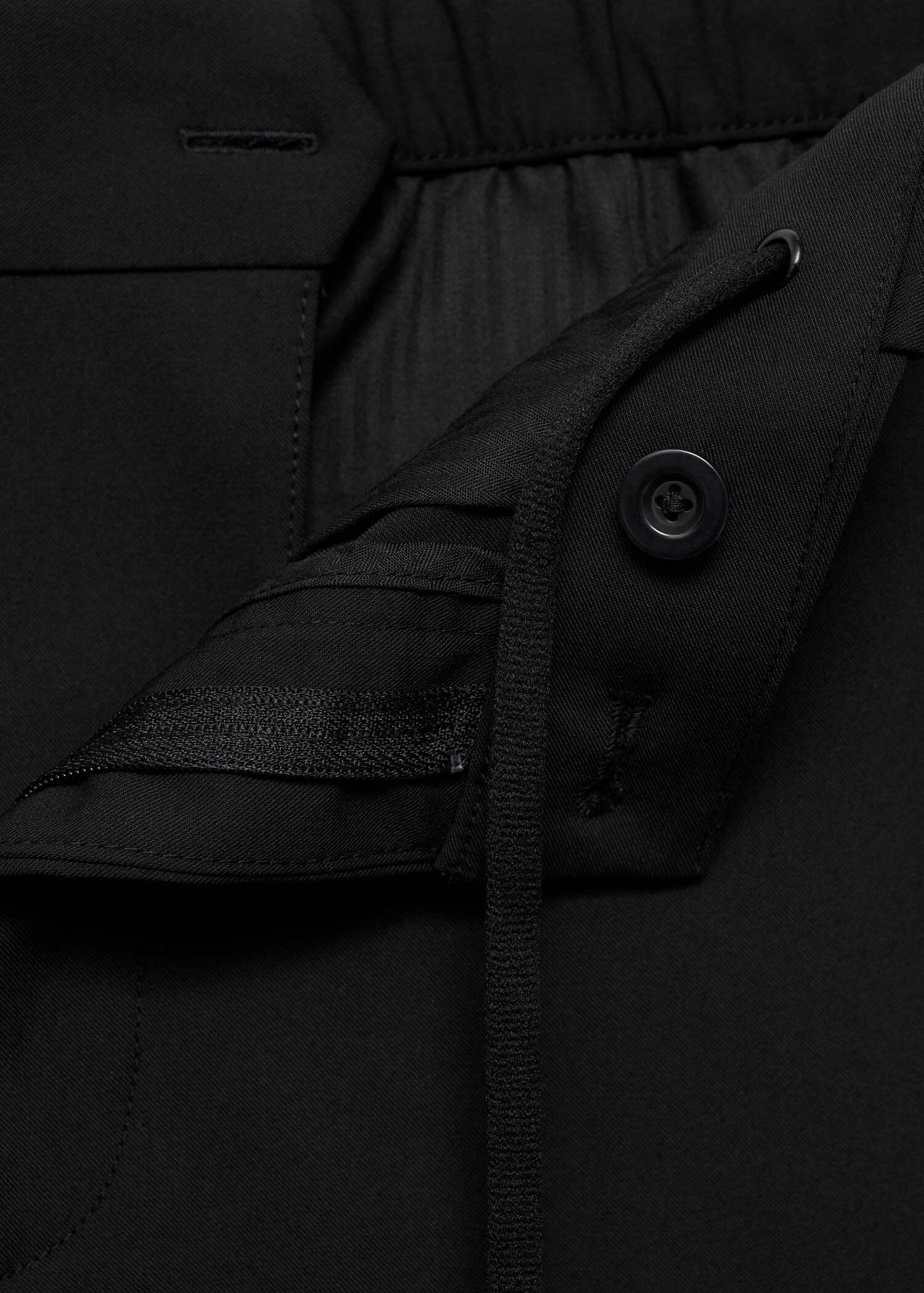 Stretch fabric slim-fit trousers - Details of the article 8