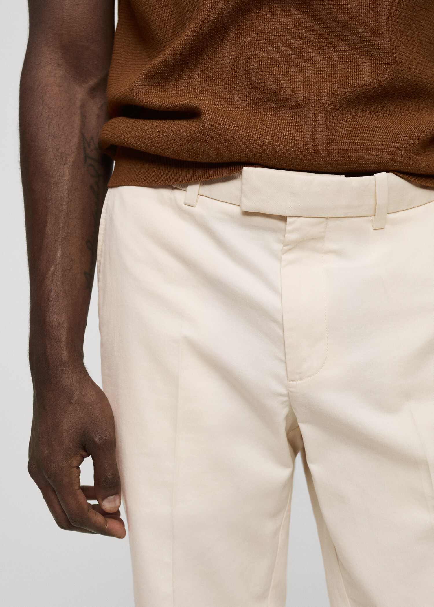 Pantalon regular-fit coton Tencel - Détail de l'article 1