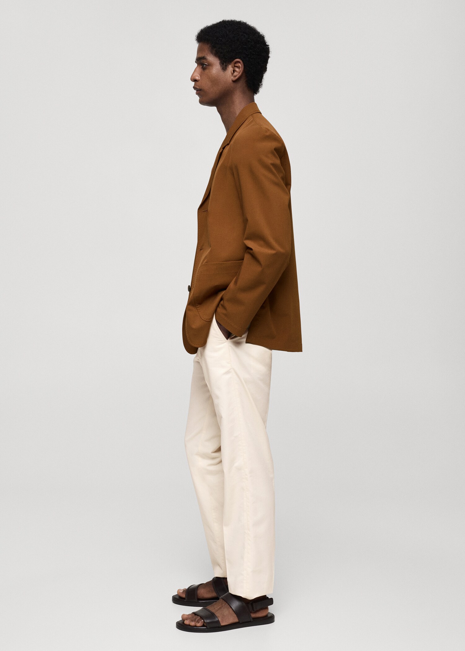 Pantalon regular-fit coton Tencel - Détail de l'article 2
