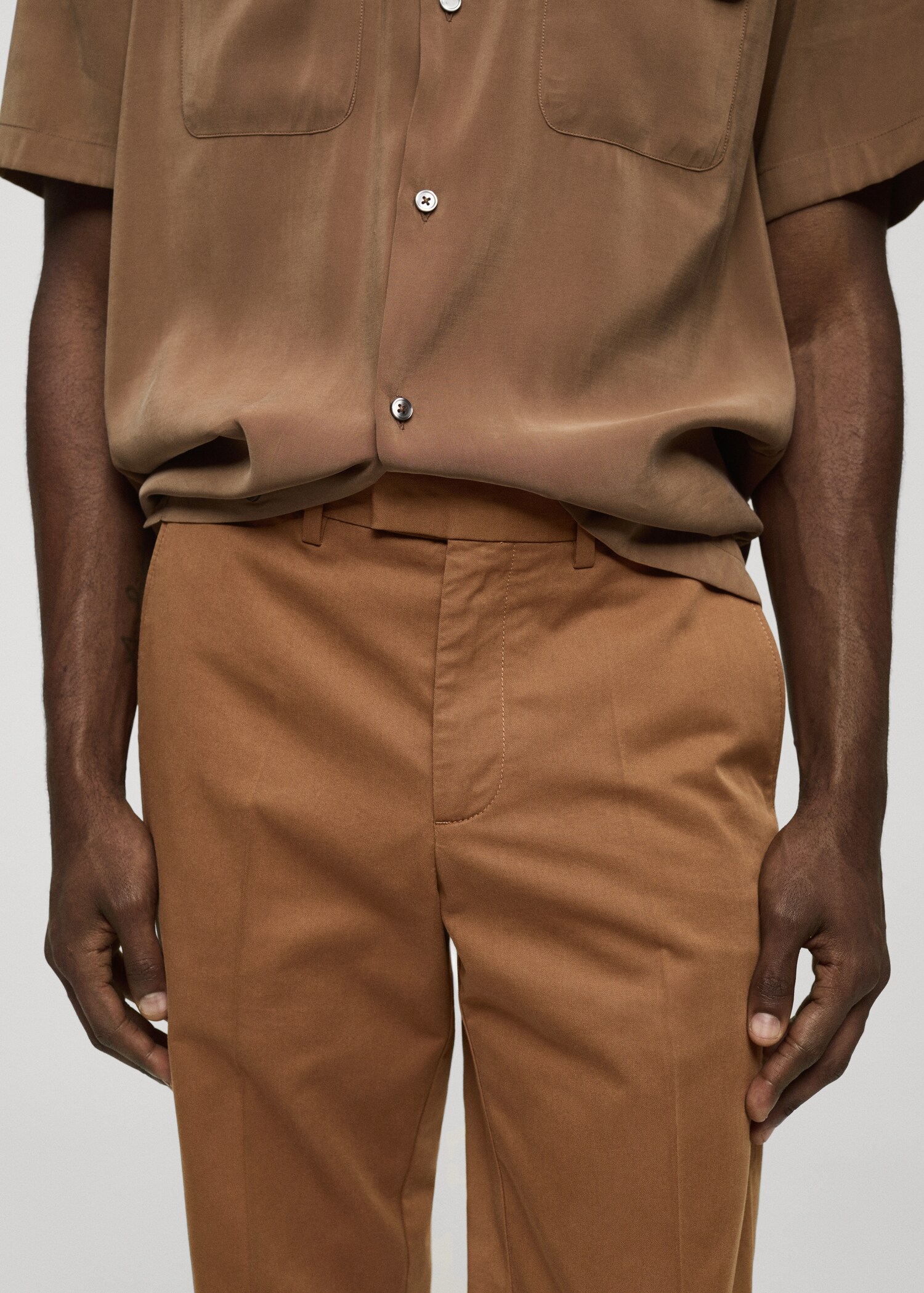 Pantalon regular-fit coton Tencel - Détail de l'article 1