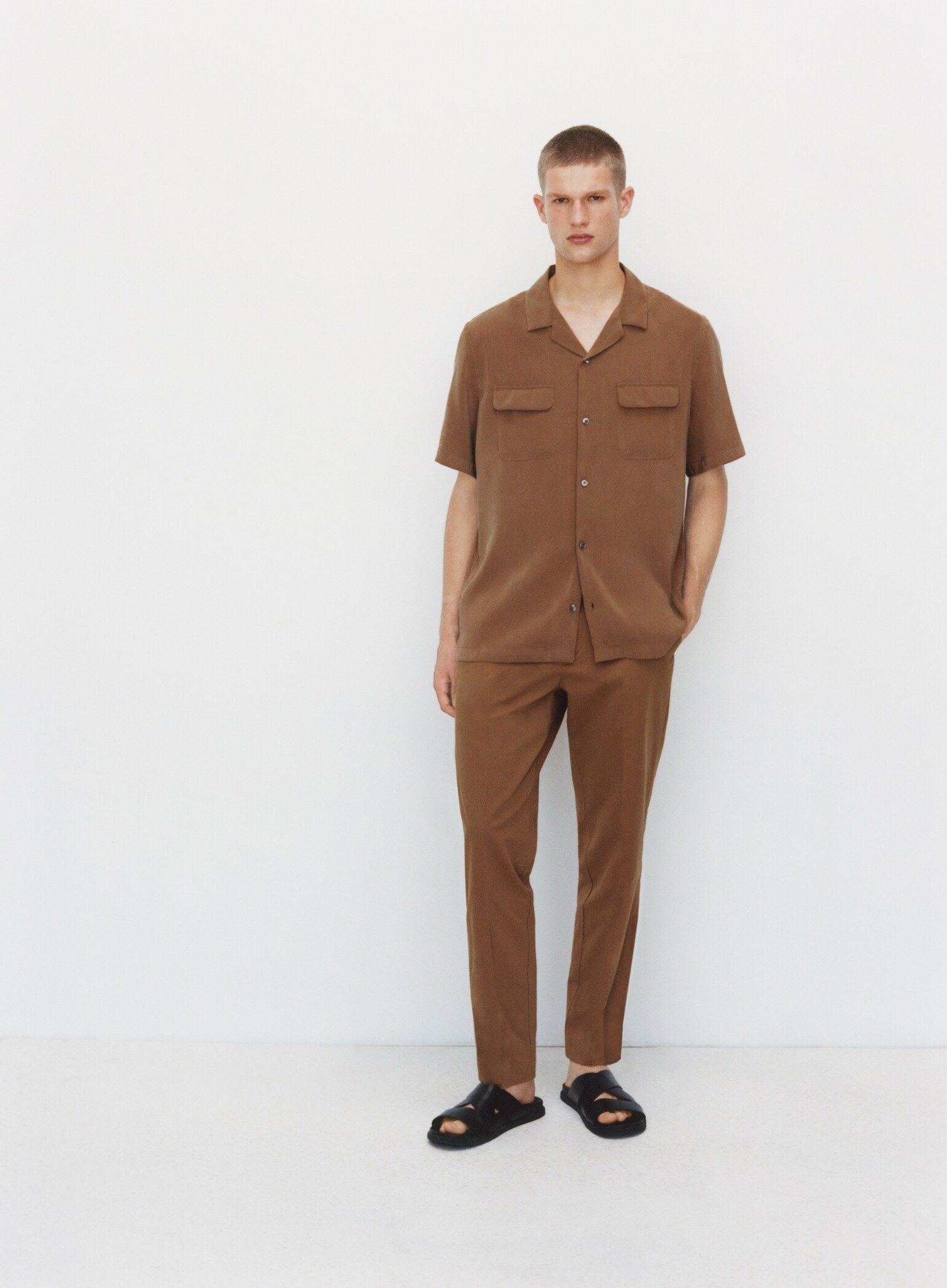 Pantalon regular-fit coton Tencel - Détail de l'article 5